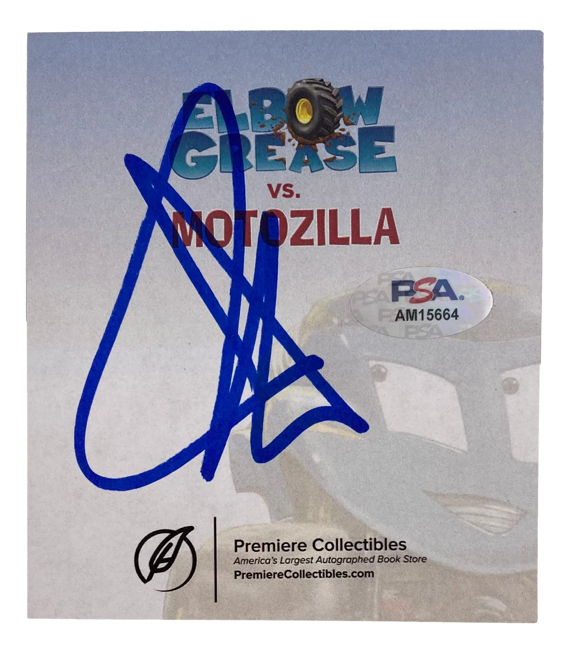 John Cena Signed 4x5 Elbow Grease vs Motozilla Book Insert PSA - Image 4