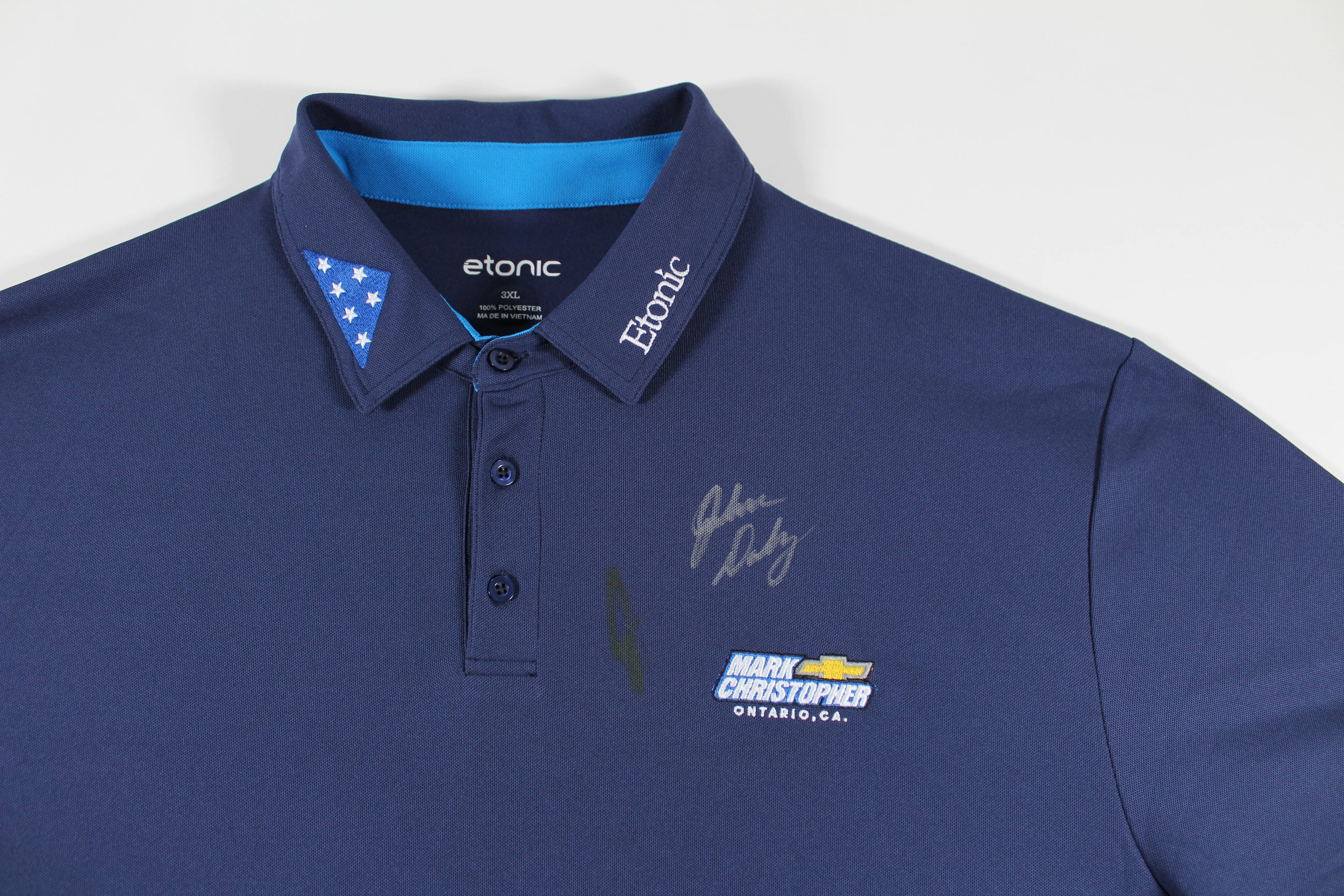 John Daly Authentic Signed Match Worn Blue FOH Polo Shirt BAS #BH00363 - Image 3