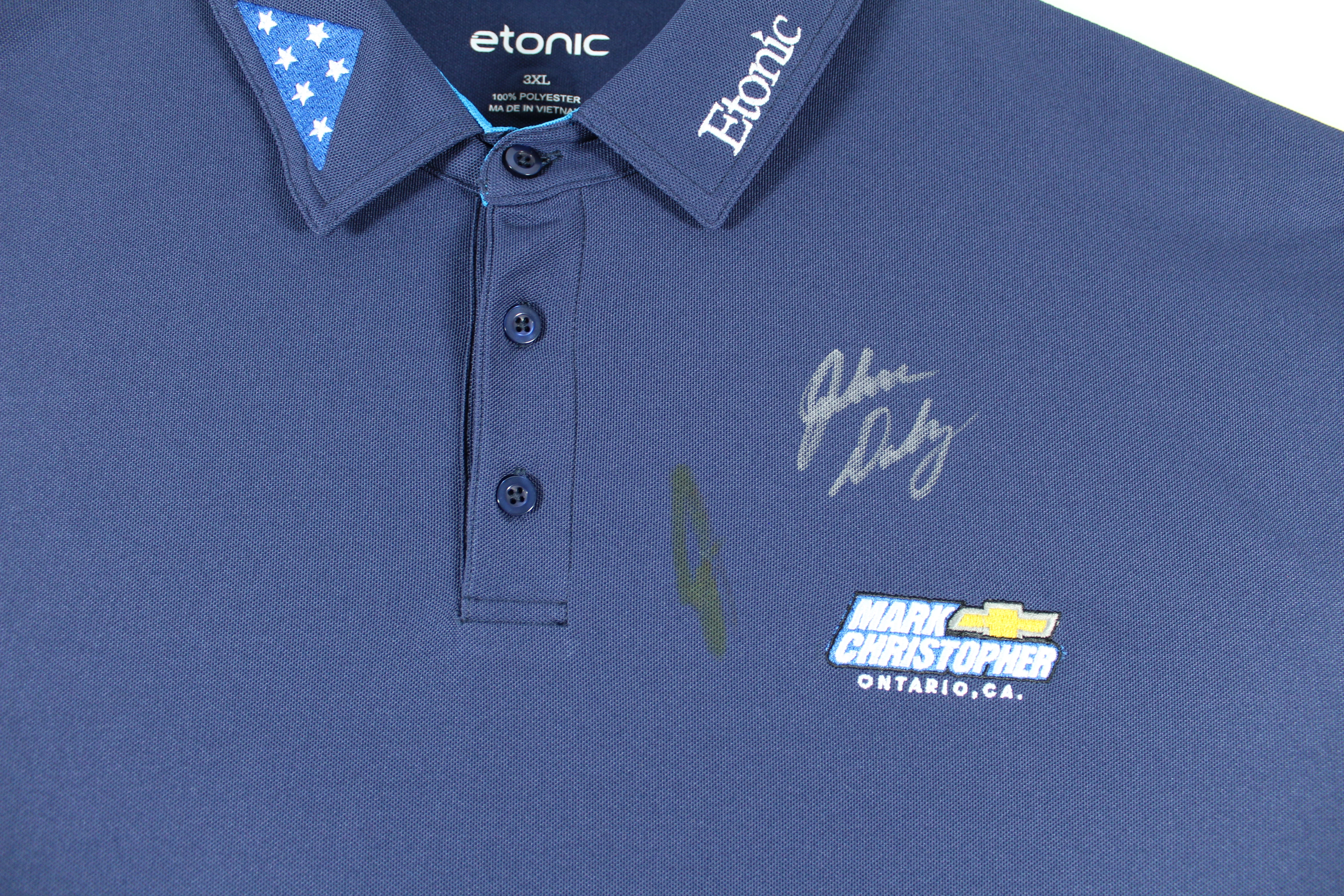 John Daly Authentic Signed Match Worn Blue FOH Polo Shirt BAS #BH00363 - Image 4