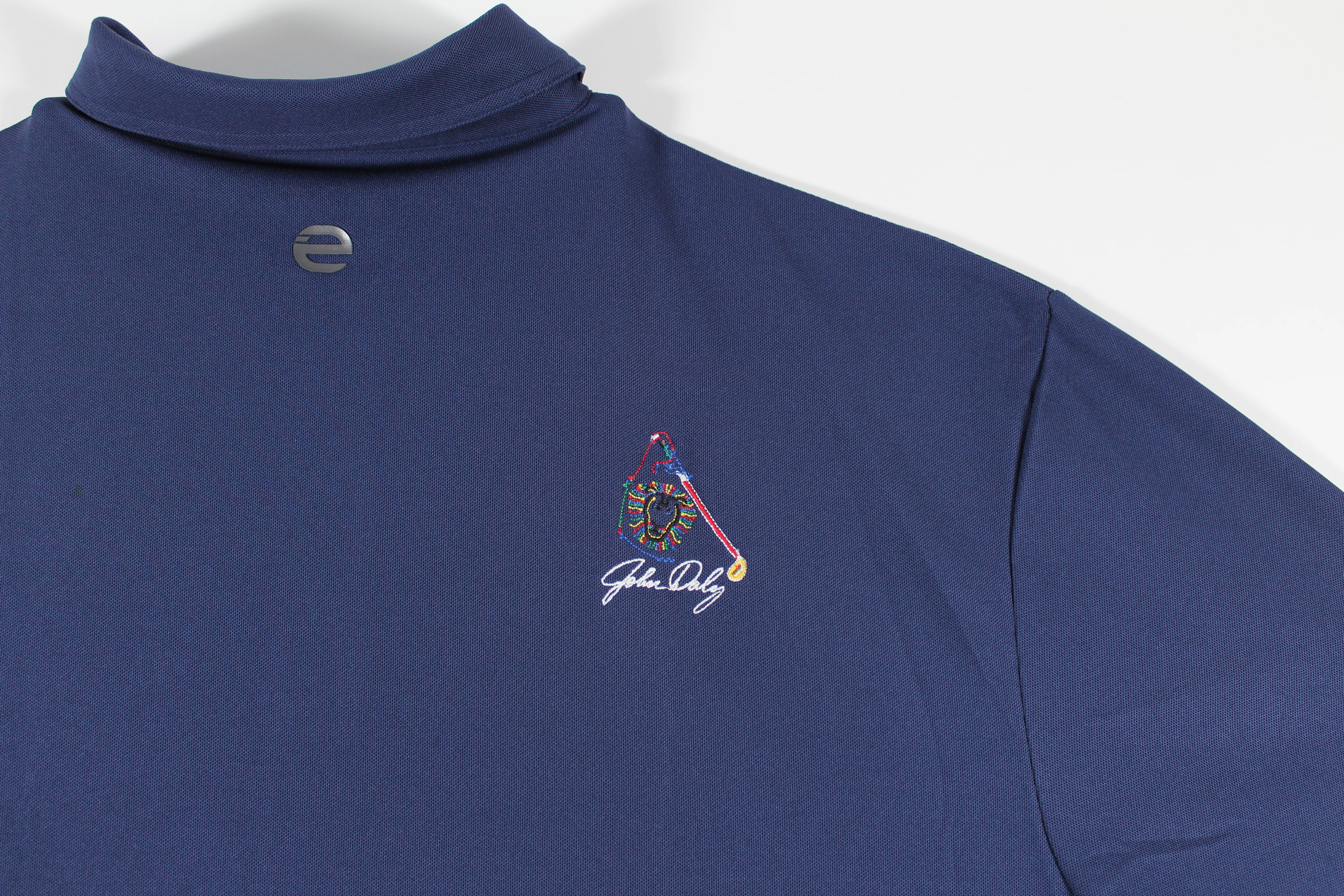 John Daly Authentic Signed Match Worn Blue FOH Polo Shirt BAS #BH00363 - Image 6