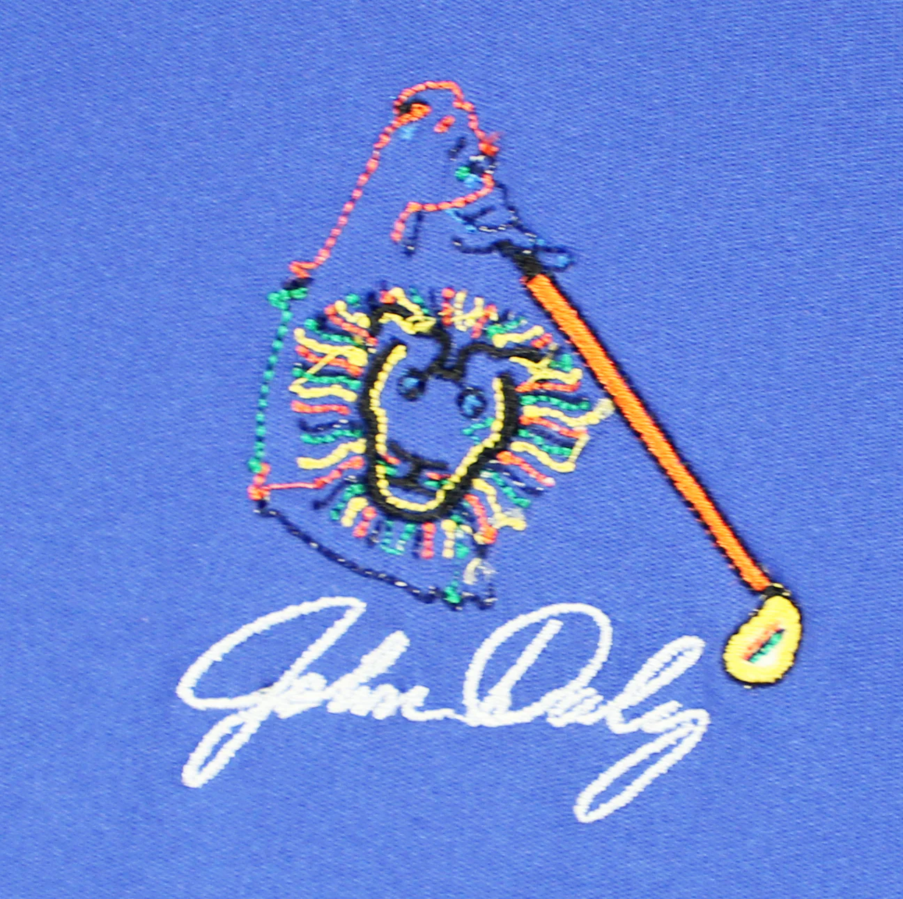 John Daly Authentic Signed Match Worn Blue Pin High Polo Shirt BAS #BK84734 - Image 7