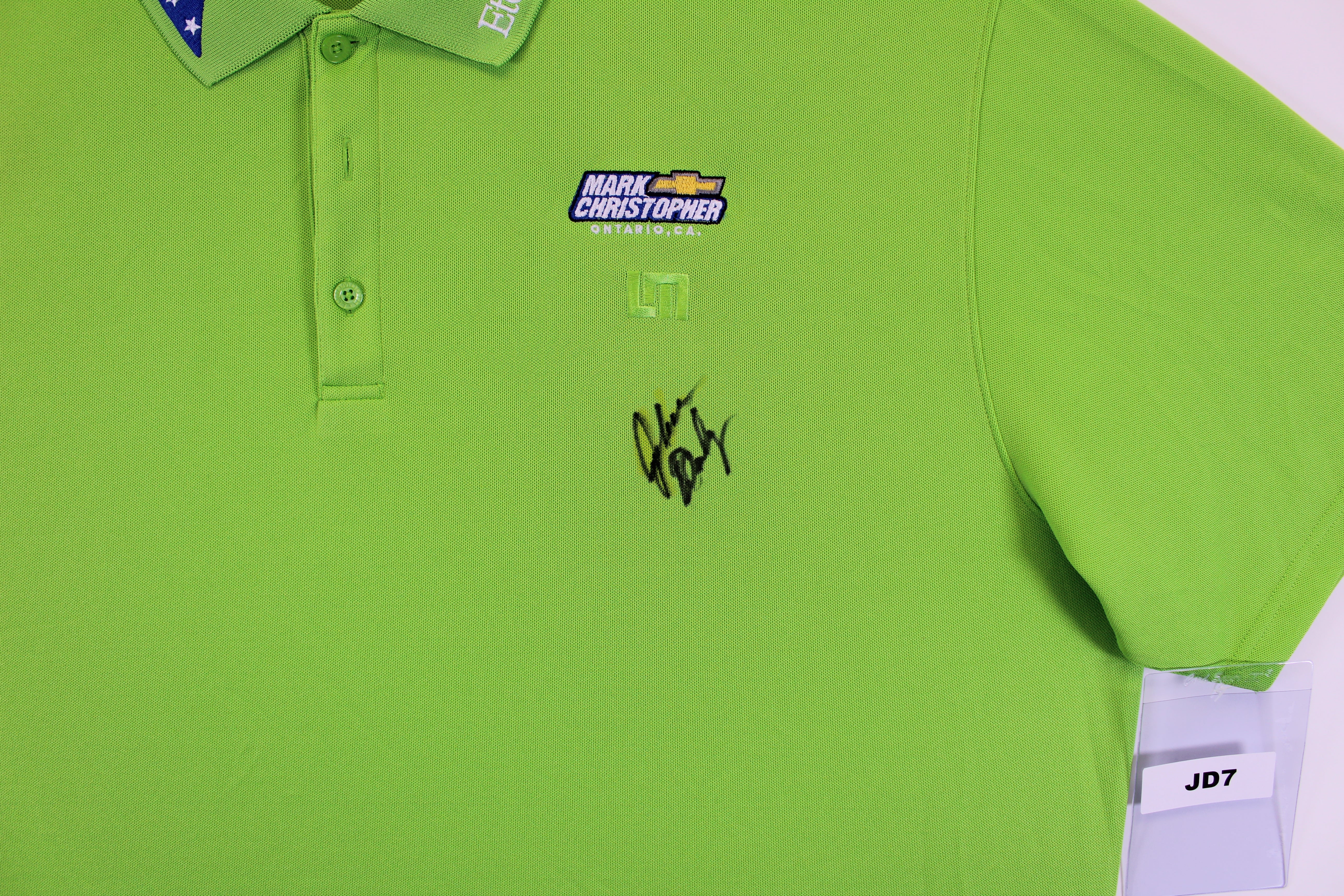 John Daly Authentic Signed Match Worn Green Loudmouth Polo Shirt BAS #JD7BH00373 - Image 3