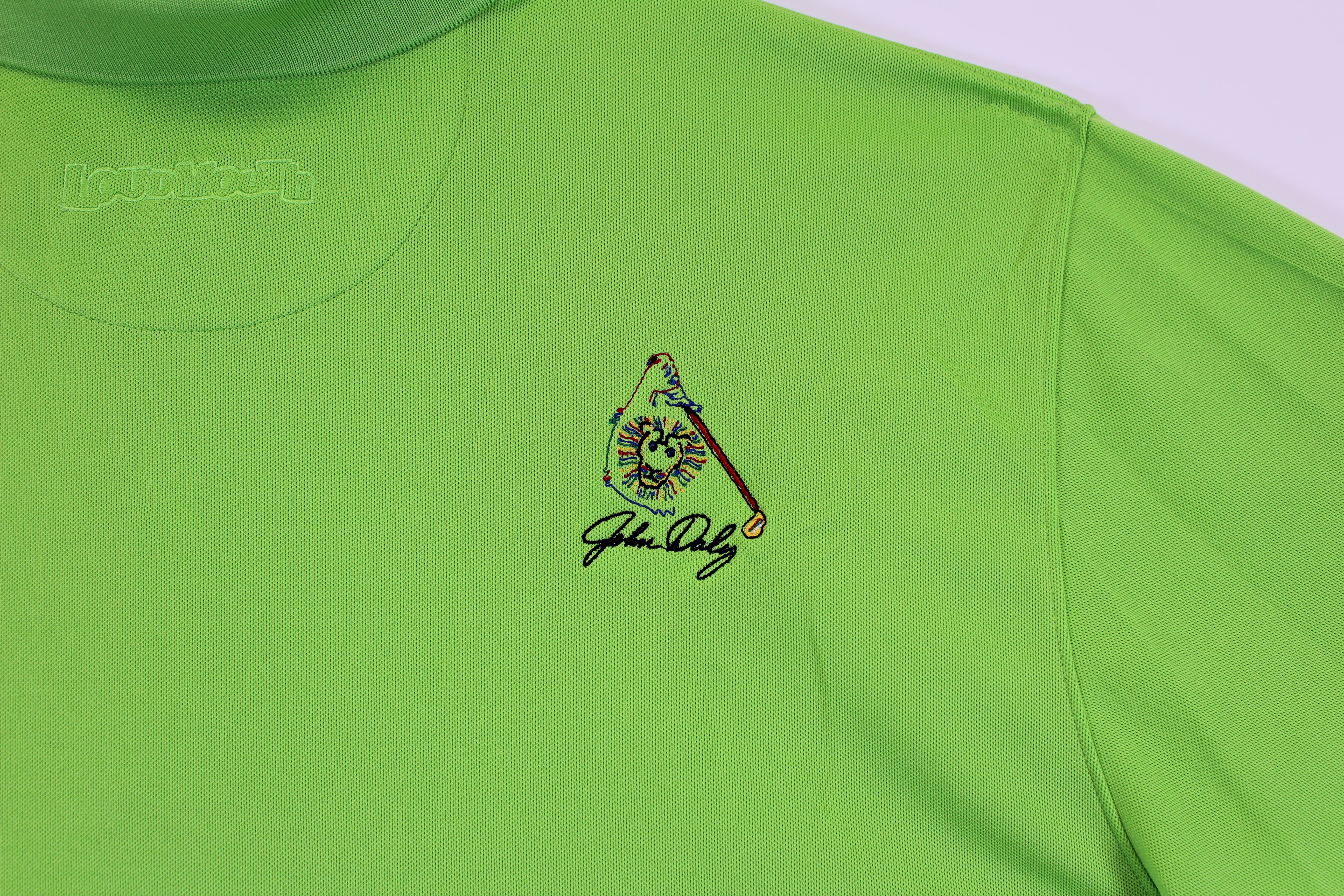 John Daly Authentic Signed Match Worn Green Loudmouth Polo Shirt BAS #JD7BH00373 - Image 5