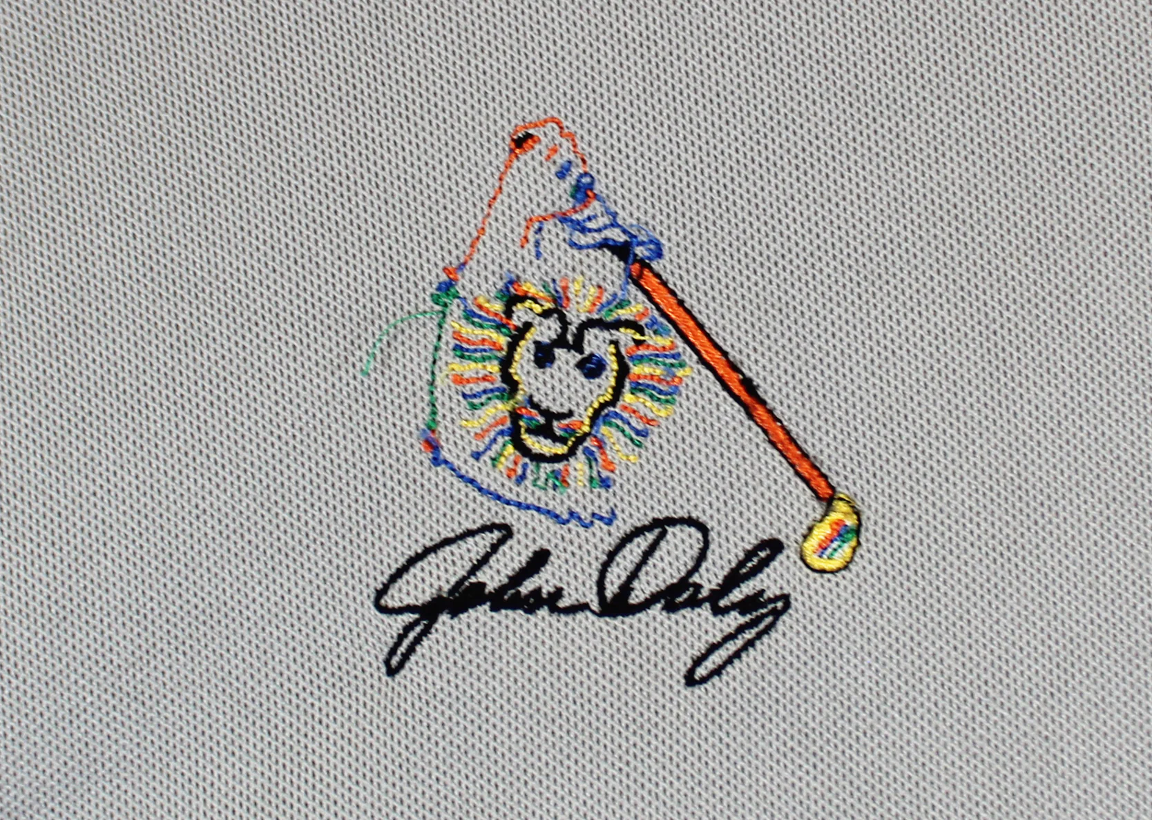 John Daly Authentic Signed Match Worn Grey Loudmouth Polo Shirt BAS #BK84752 - Image 8