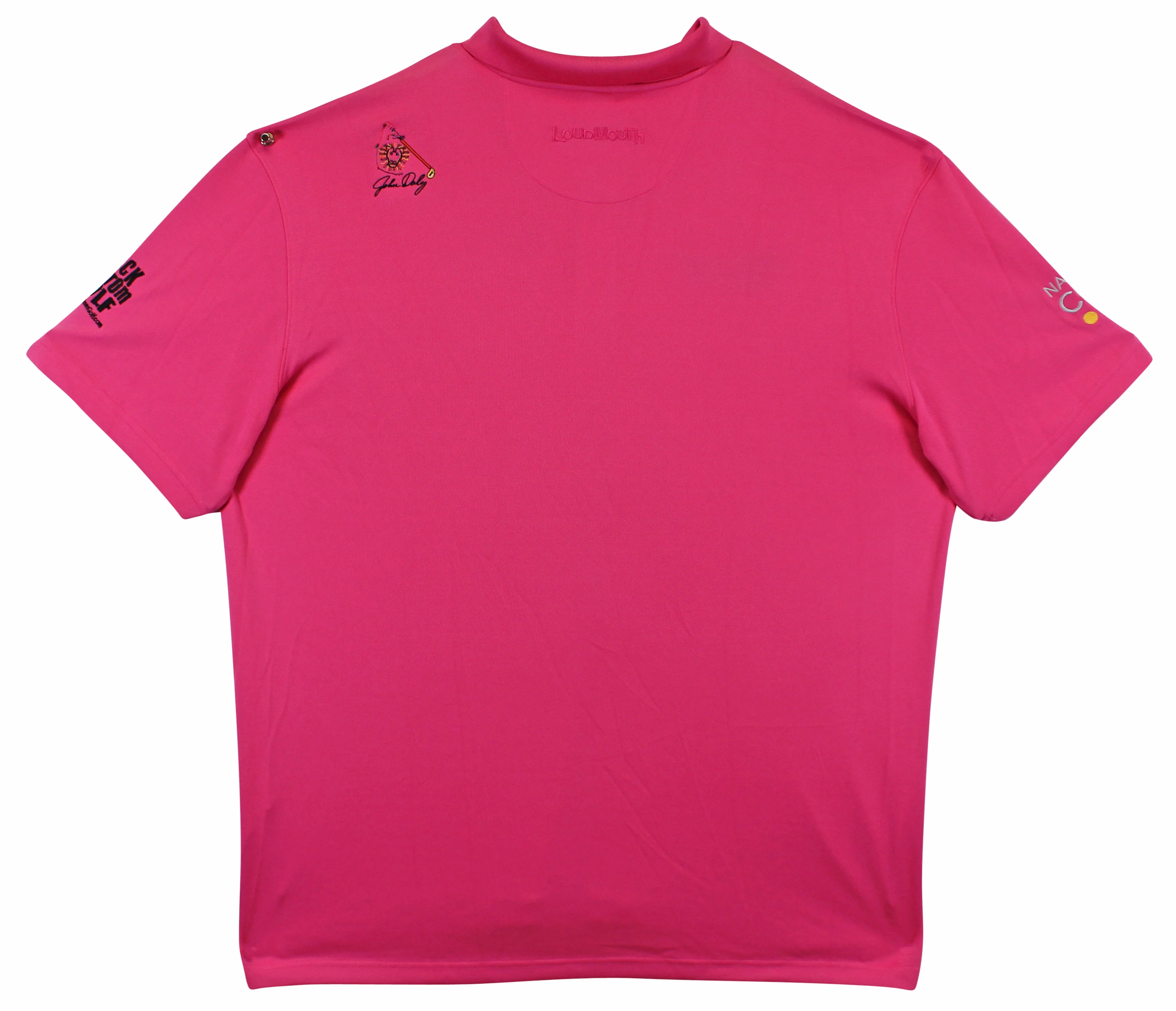 John Daly Authentic Signed Match Worn Pink Loudmouth Polo Shirt BAS #BK84763 - Image 6