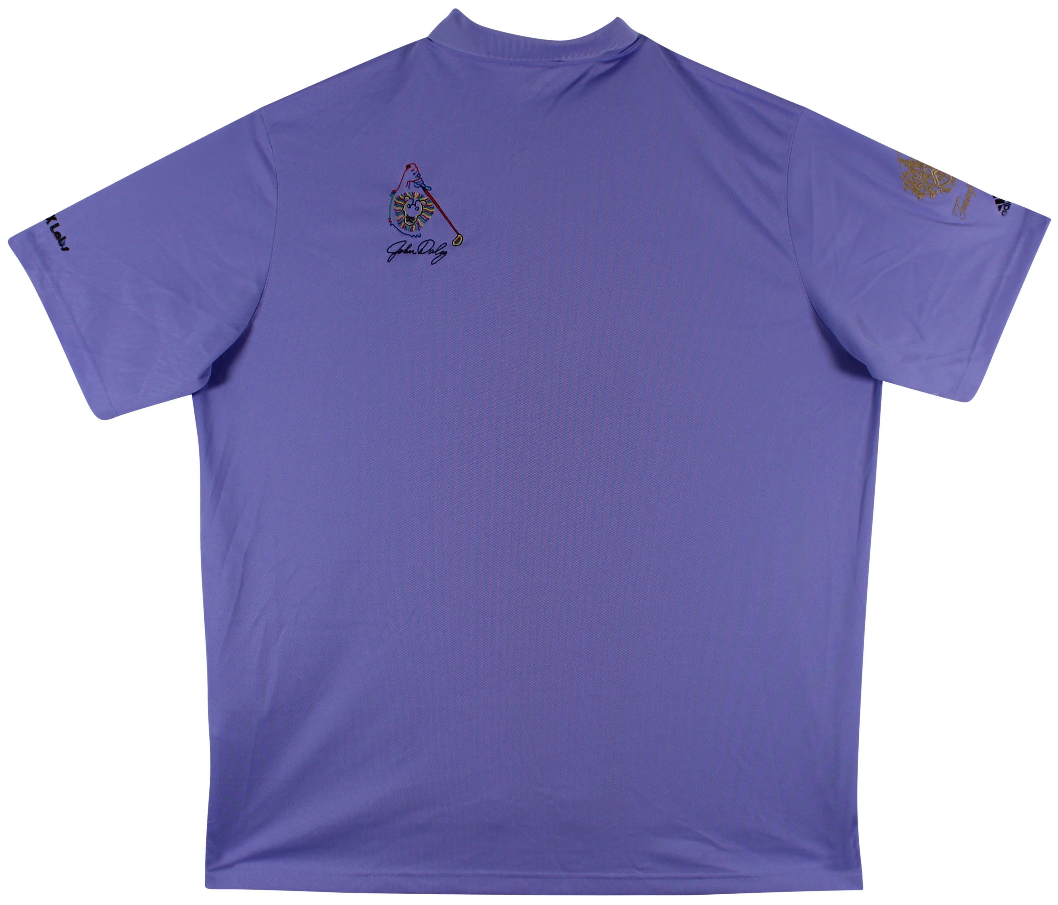 John Daly Authentic Signed Match Worn Purple Adidas Polo Shirt BAS #BH00362 - Image 4