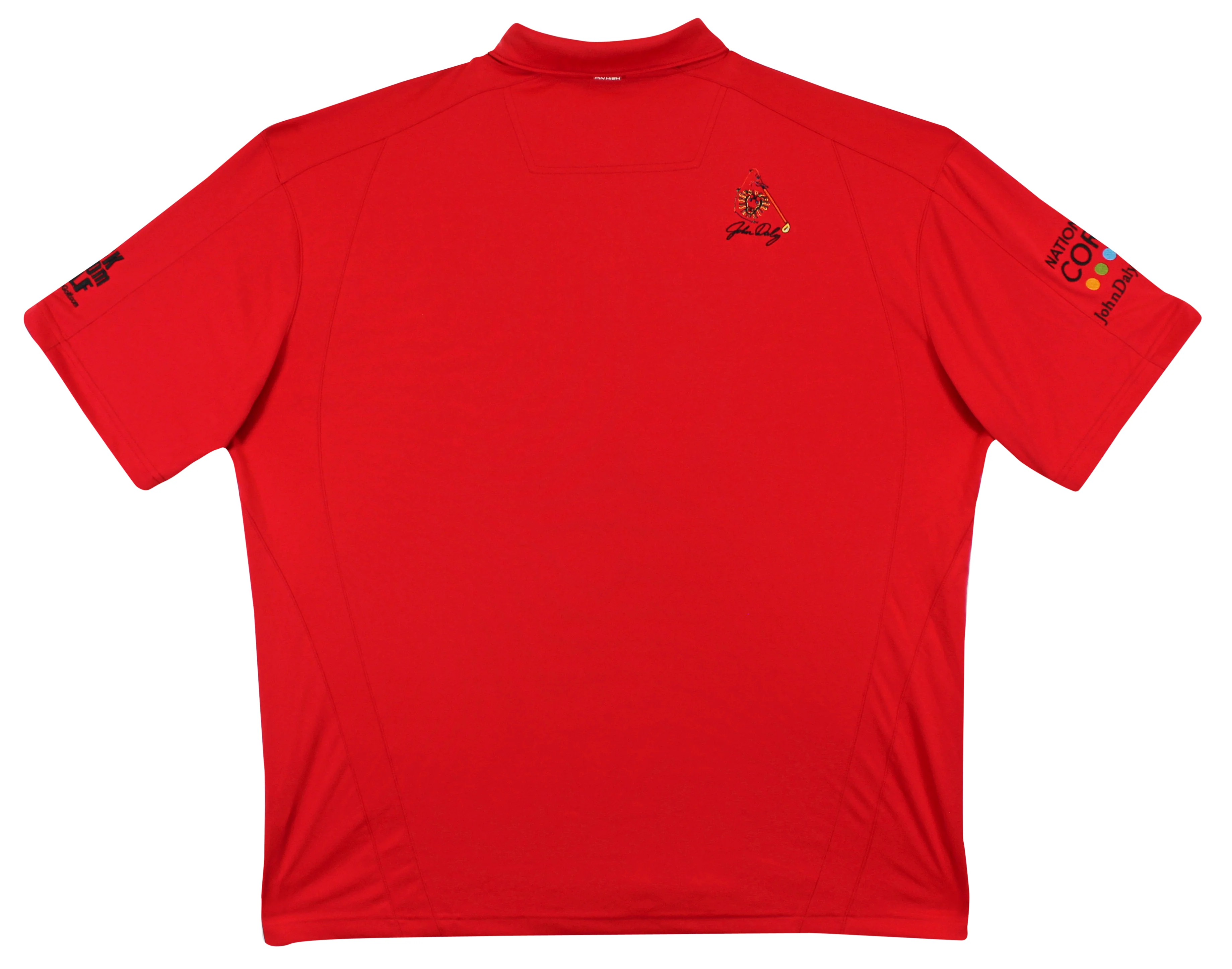 John Daly Authentic Signed Match Worn Red Pin High Polo Shirt BAS #BK84732JD133 - Image 5