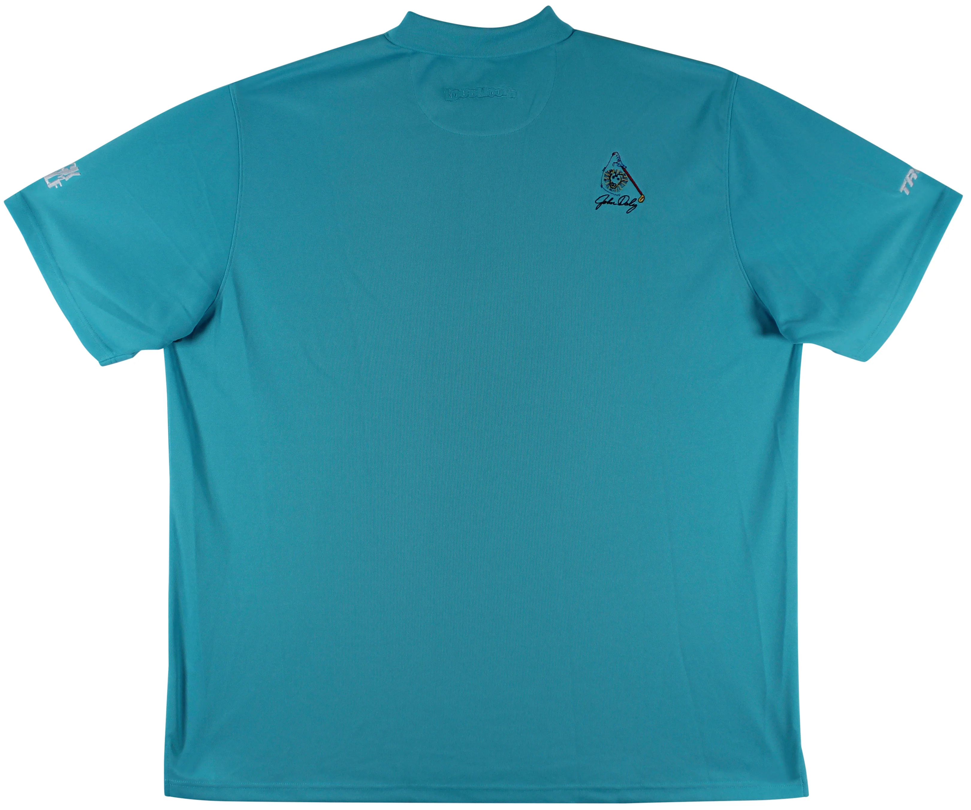 John Daly Authentic Signed Match Worn Teal Loudmouth Polo Shirt BAS #BH00357 - Image 4