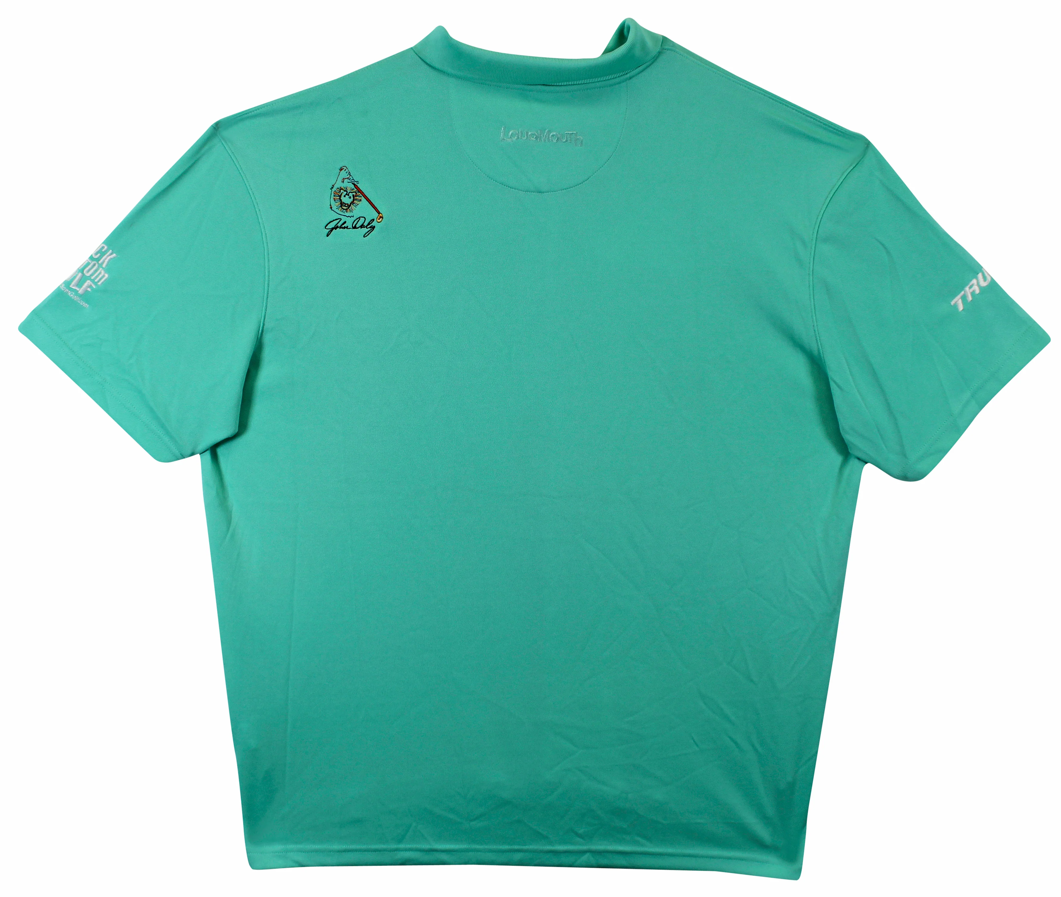 John Daly Authentic Signed Match Worn Teal Loudmouth Polo Shirt BAS #BK84757 - Image 9