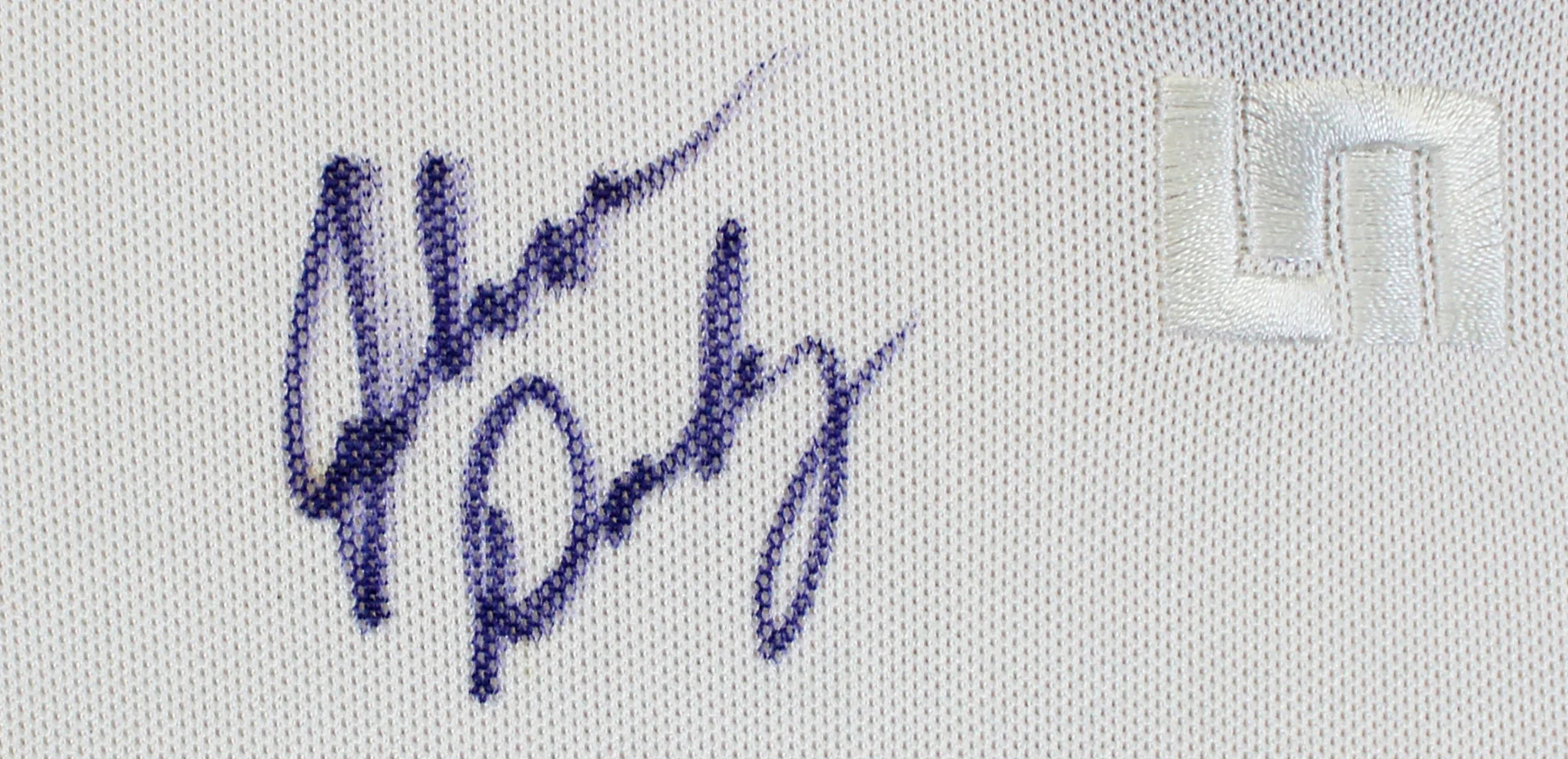 John Daly Authentic Signed Match Worn White Loudmouth Polo Shirt BAS #BK84745 - Image 3