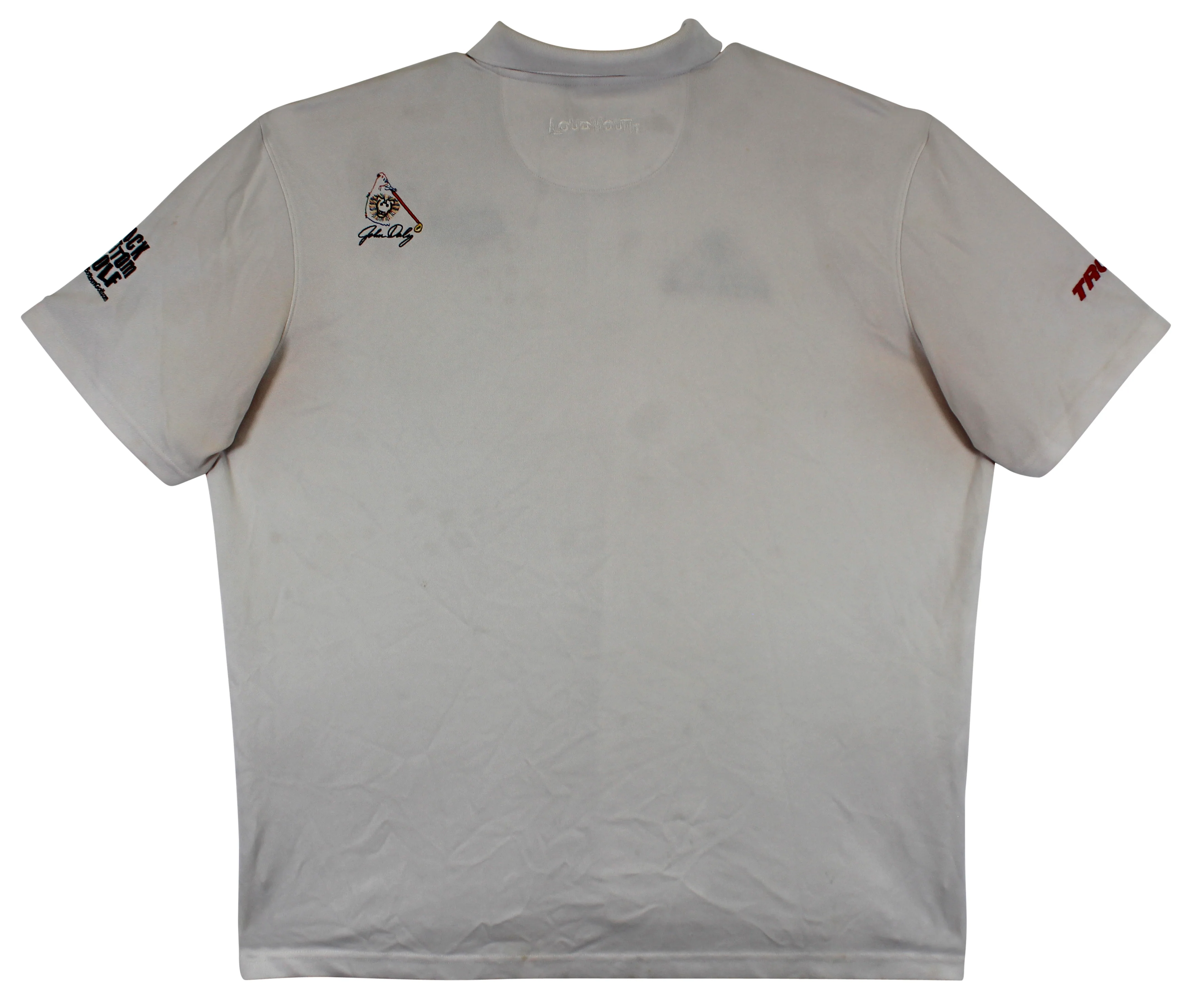 John Daly Authentic Signed Match Worn White Loudmouth Polo Shirt BAS #BK84747 - Image 7