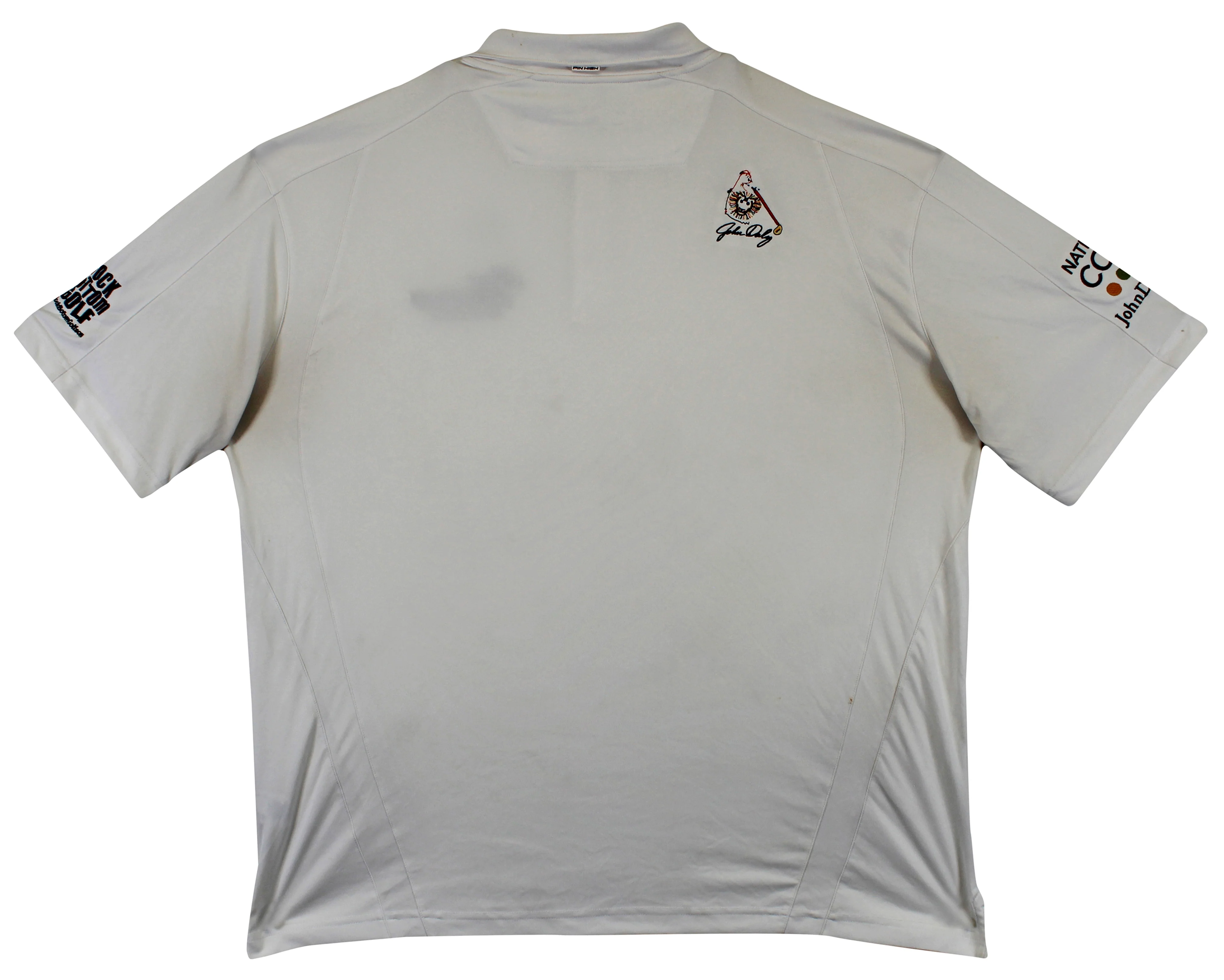 John Daly Authentic Signed Match Worn White Pin High Polo Shirt BAS #BK84743 - Image 8