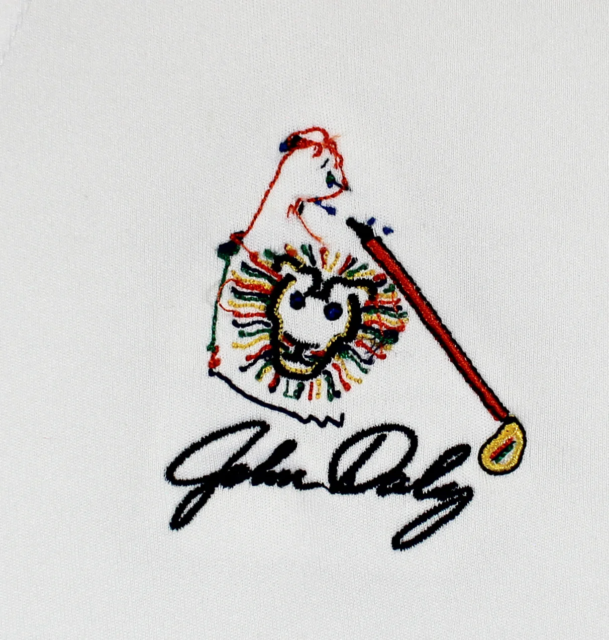 John Daly Authentic Signed Match Worn White Pin High Polo Shirt BAS #BK84743 - Image 9