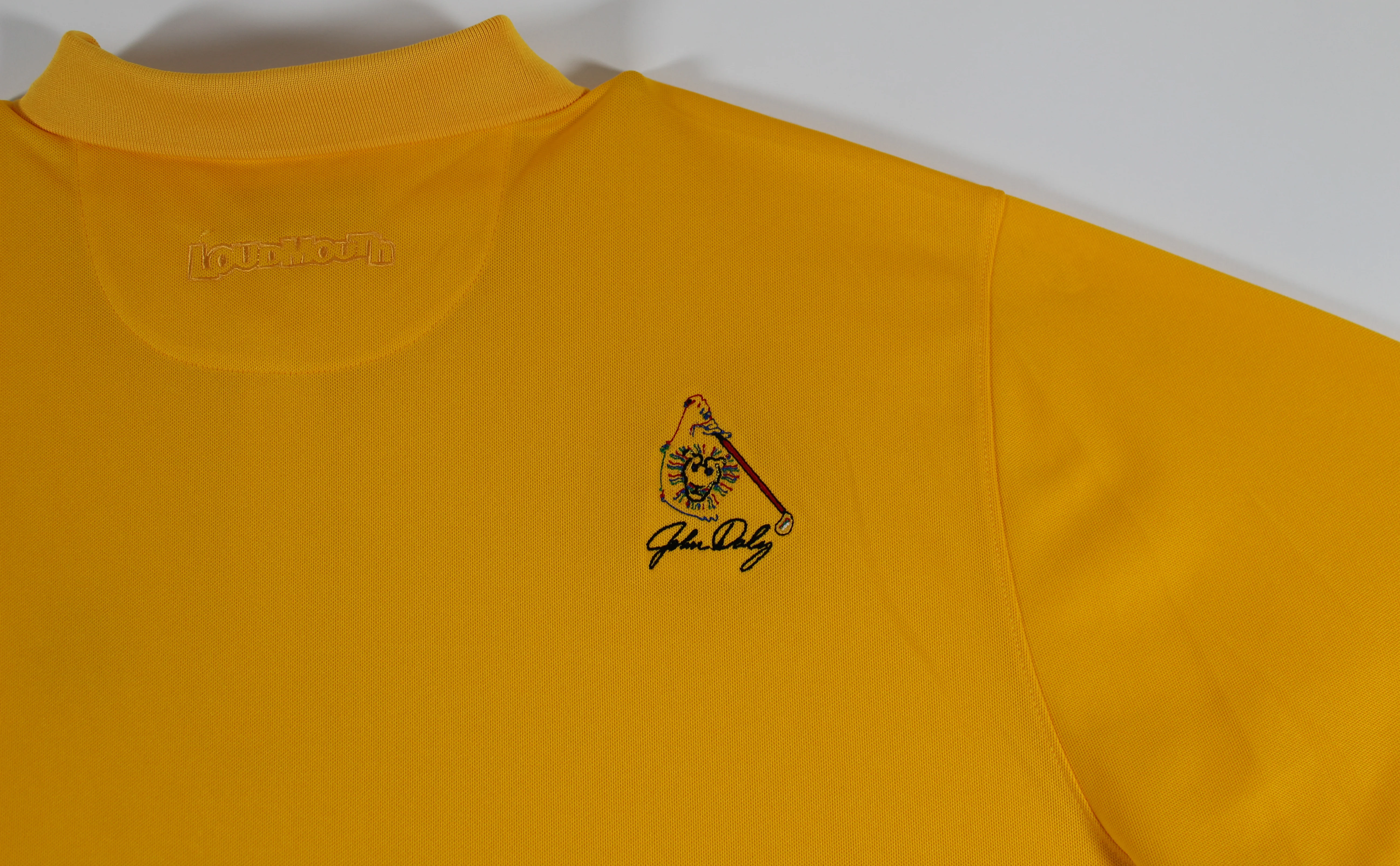 John Daly Authentic Signed Match Worn Yellow Loudmouth Golf Shirt BAS #BH00345 - Image 5