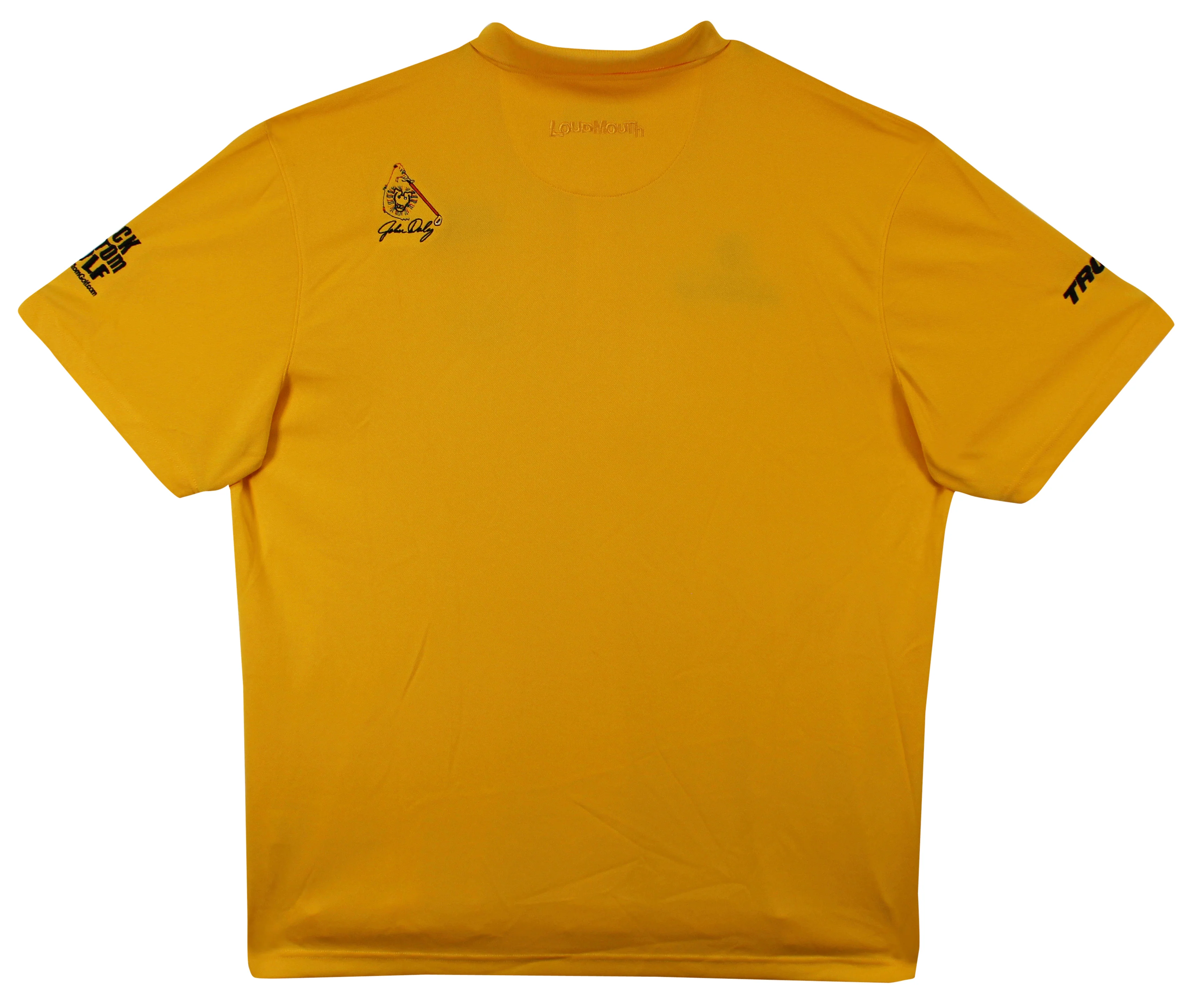 John Daly Authentic Signed Match Worn Yellow Loudmouth Polo Shirt BAS #BK84756 - Image 9