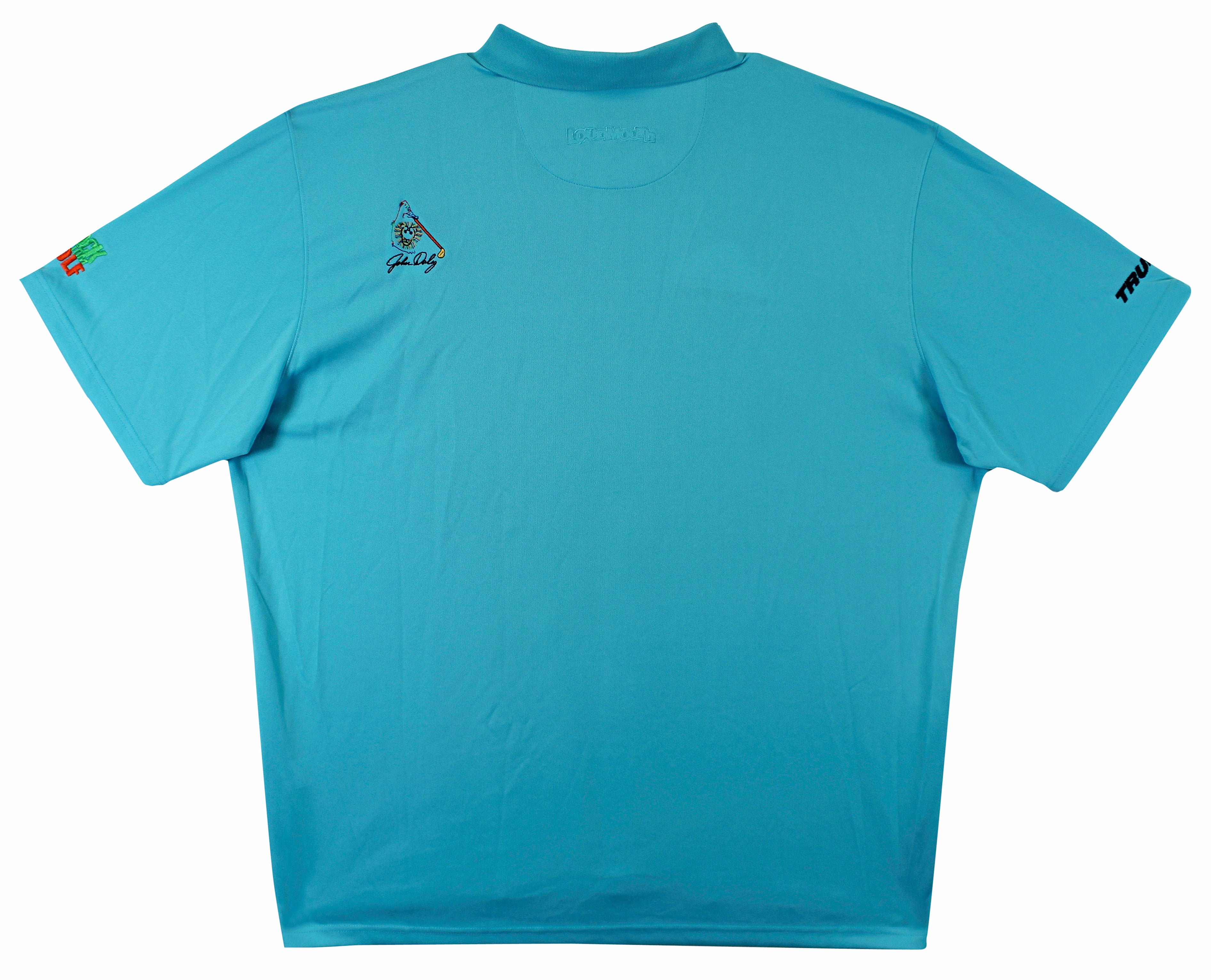 John Daly Signed Match Worn Baby Blue Loudmouth Polo Shirt BAS #BK84758 - Image 9