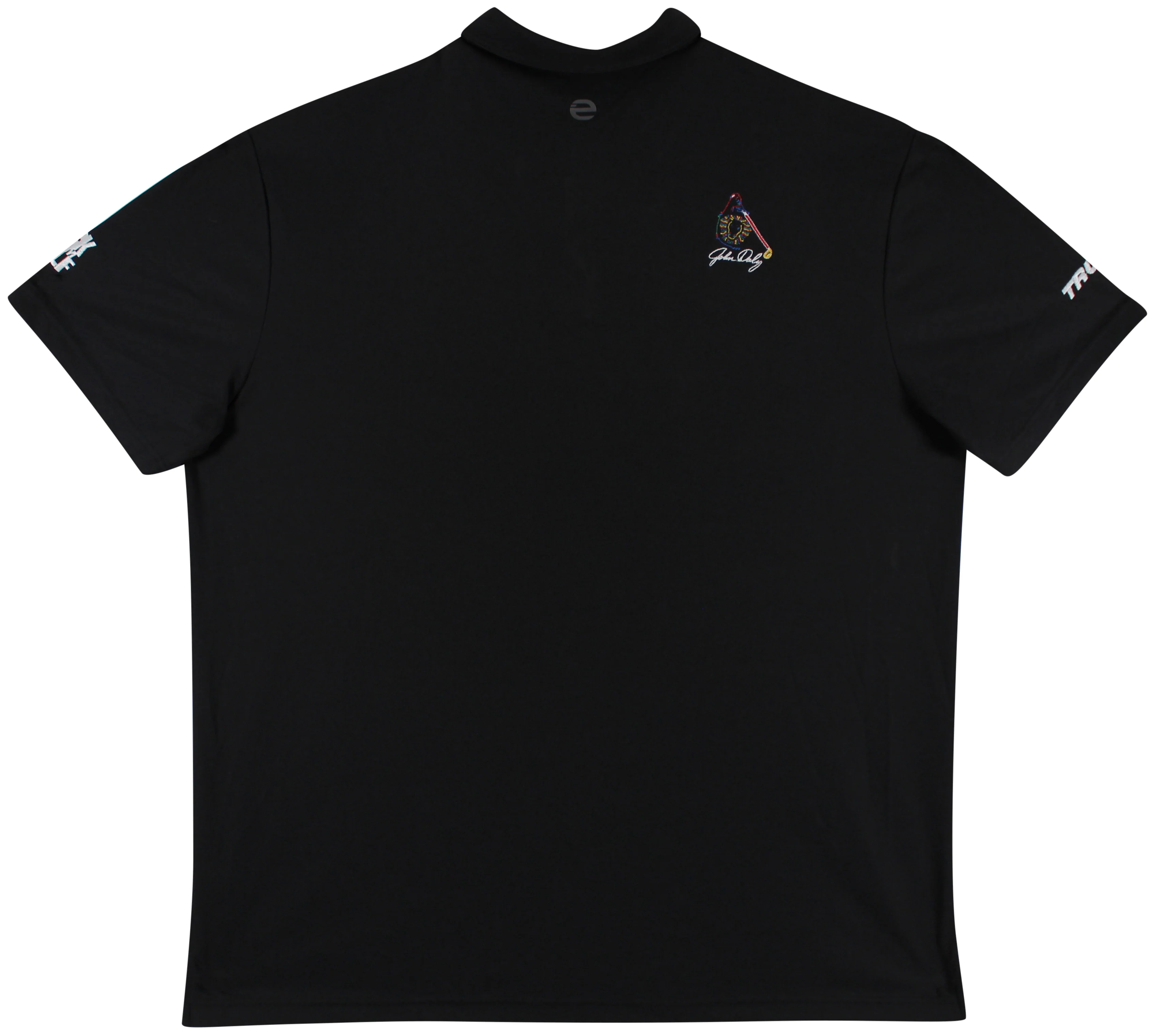 John Daly Signed Match Worn Black Folds Of Honor Etonic Polo Shirt BAS #BH00354 - Image 4