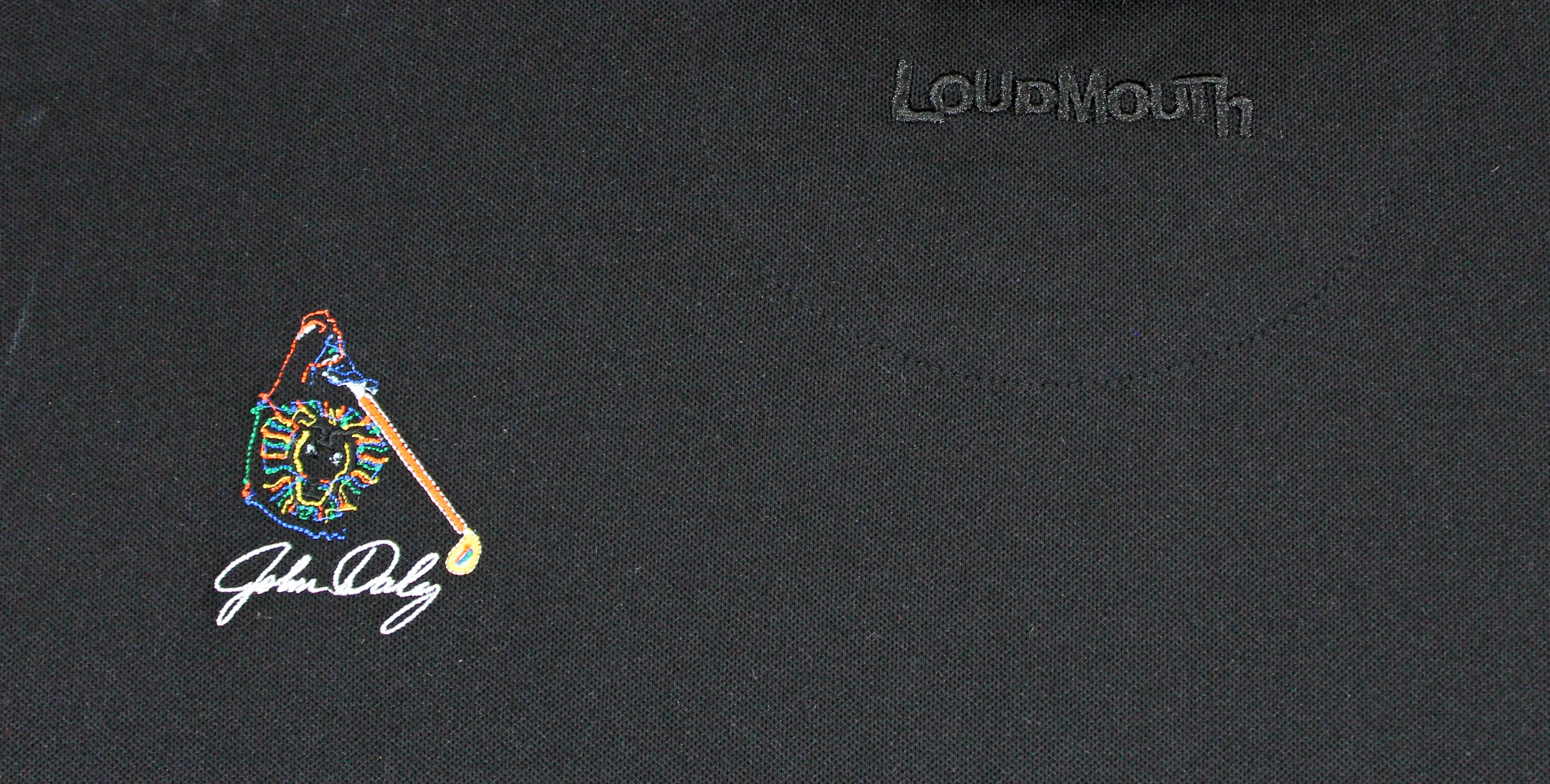 John Daly Signed Match Worn Black Long sleeved Loudmouth Polo Shirt BAS #BK84779 - Image 9