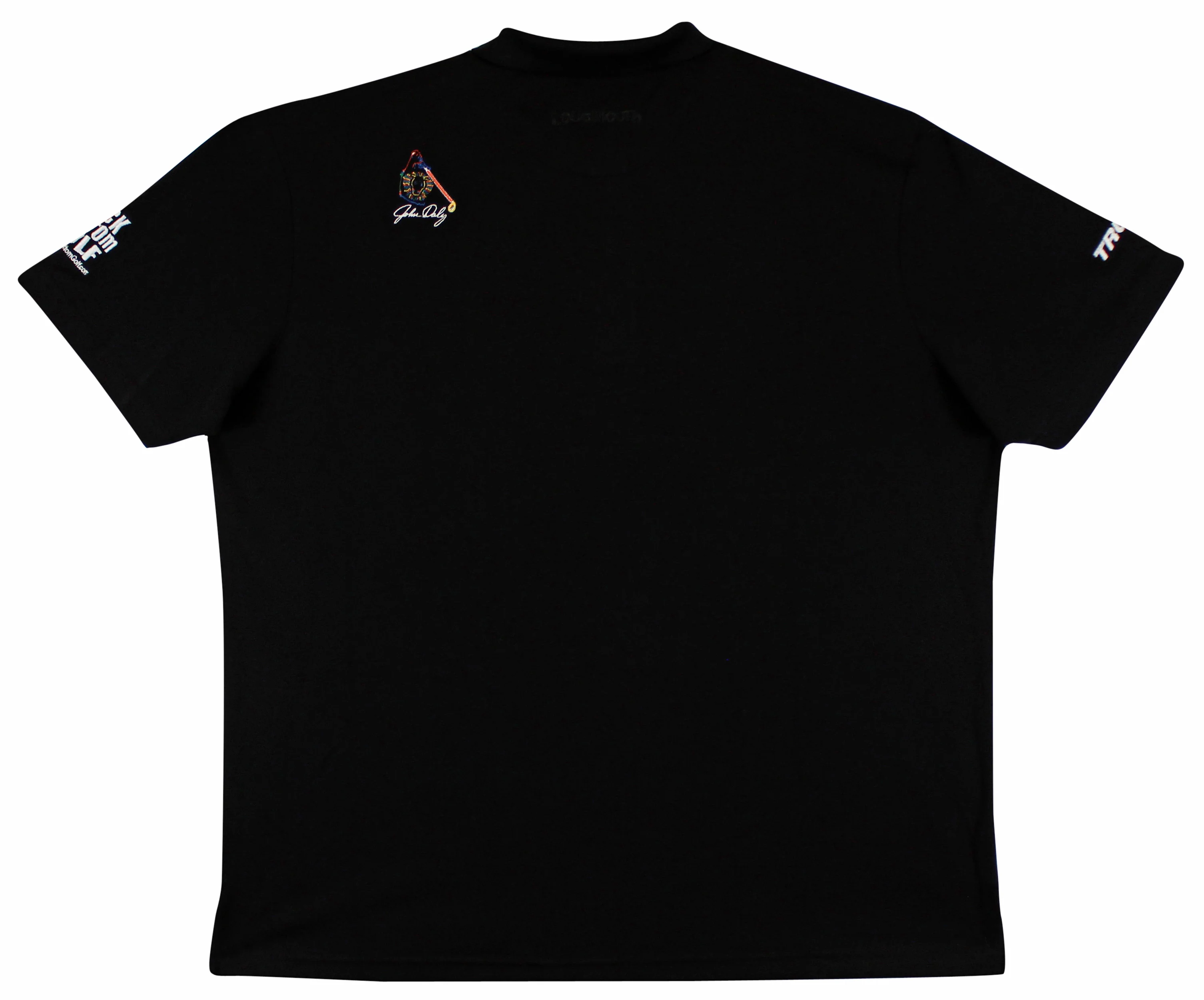 John Daly Signed Match Worn Black Loudmouth Polo Shirt BAS #BK84776JD107 - Image 2