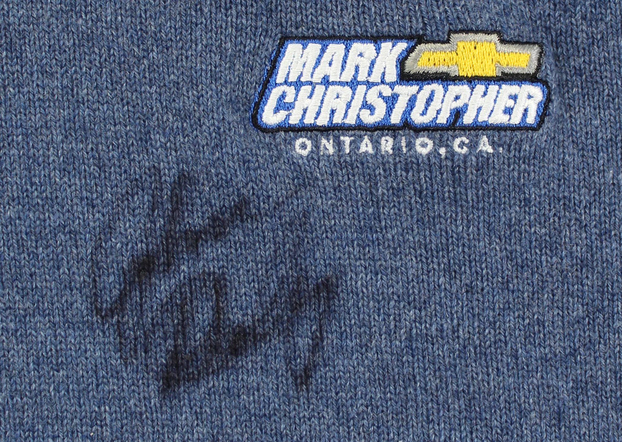 John Daly Signed Match Worn Blue Johnstons of Elgin Cashmere Sweater BAS - Image 3