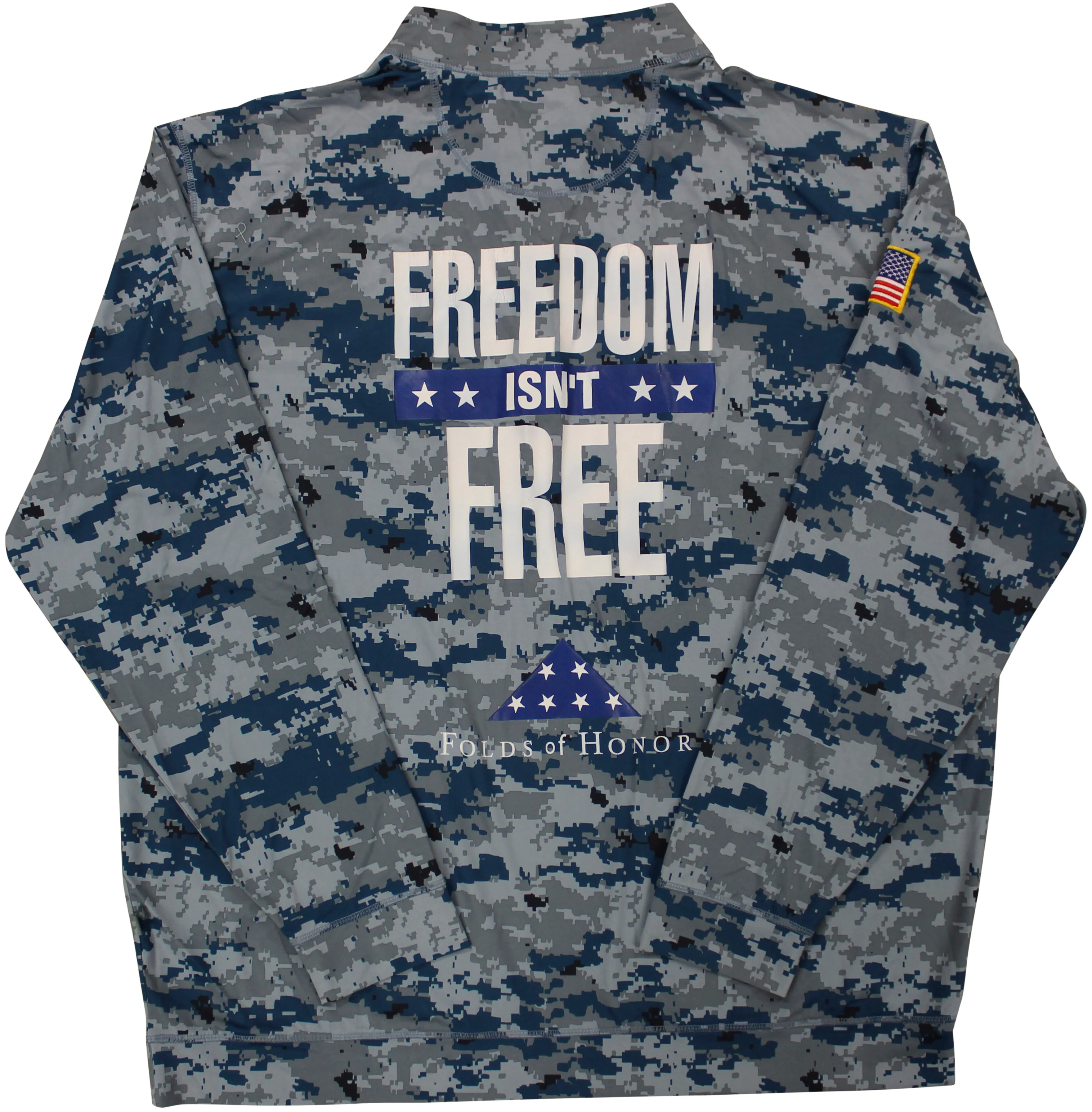 John Daly Signed Match Worn Camo Folds of Honor Quarter Zip Shirt BAS #BH00337 - Image 4