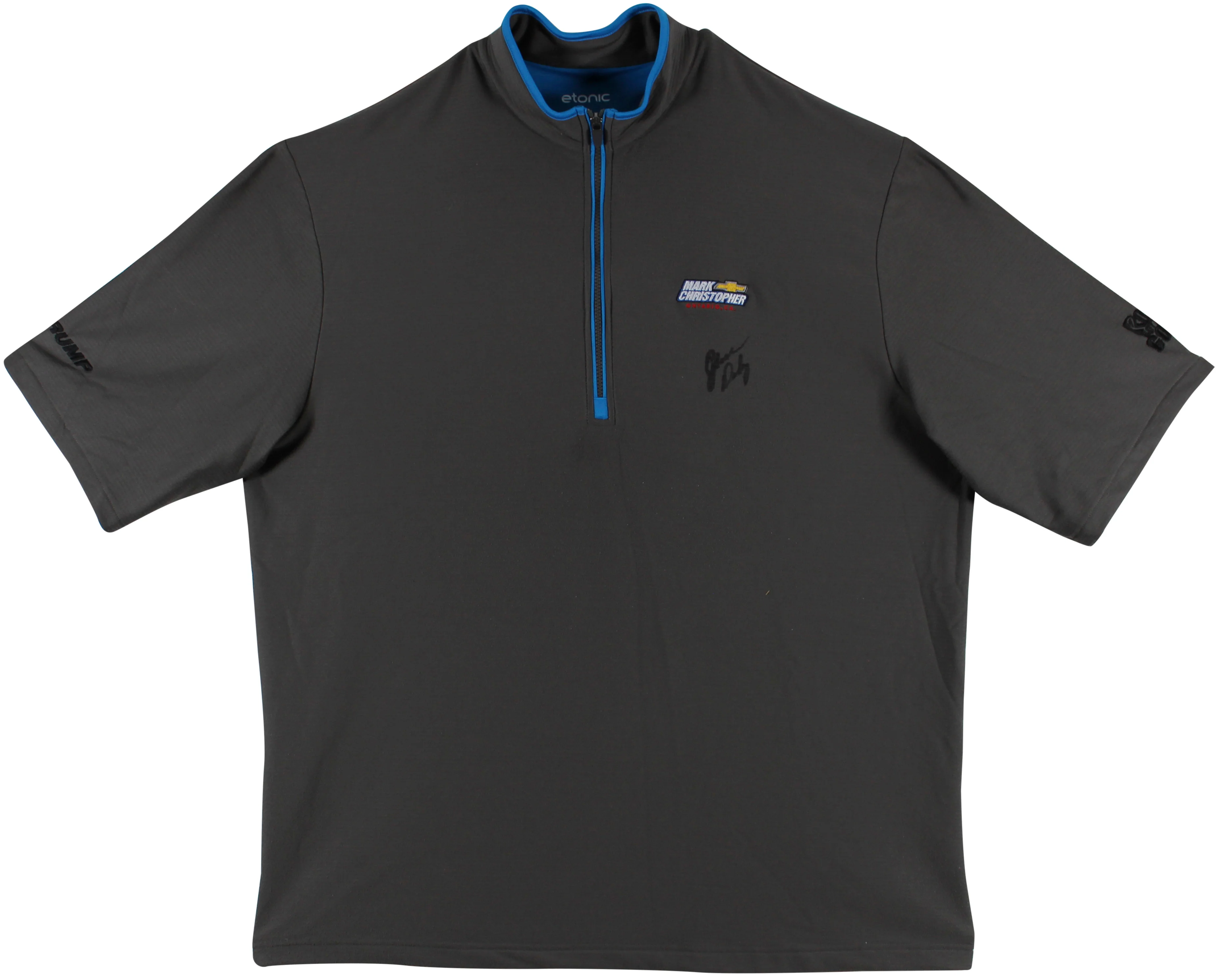 John Daly Signed Match Worn Dark Gray Etonic Quarter Zip Shirt BAS #BH00326 - Image 2