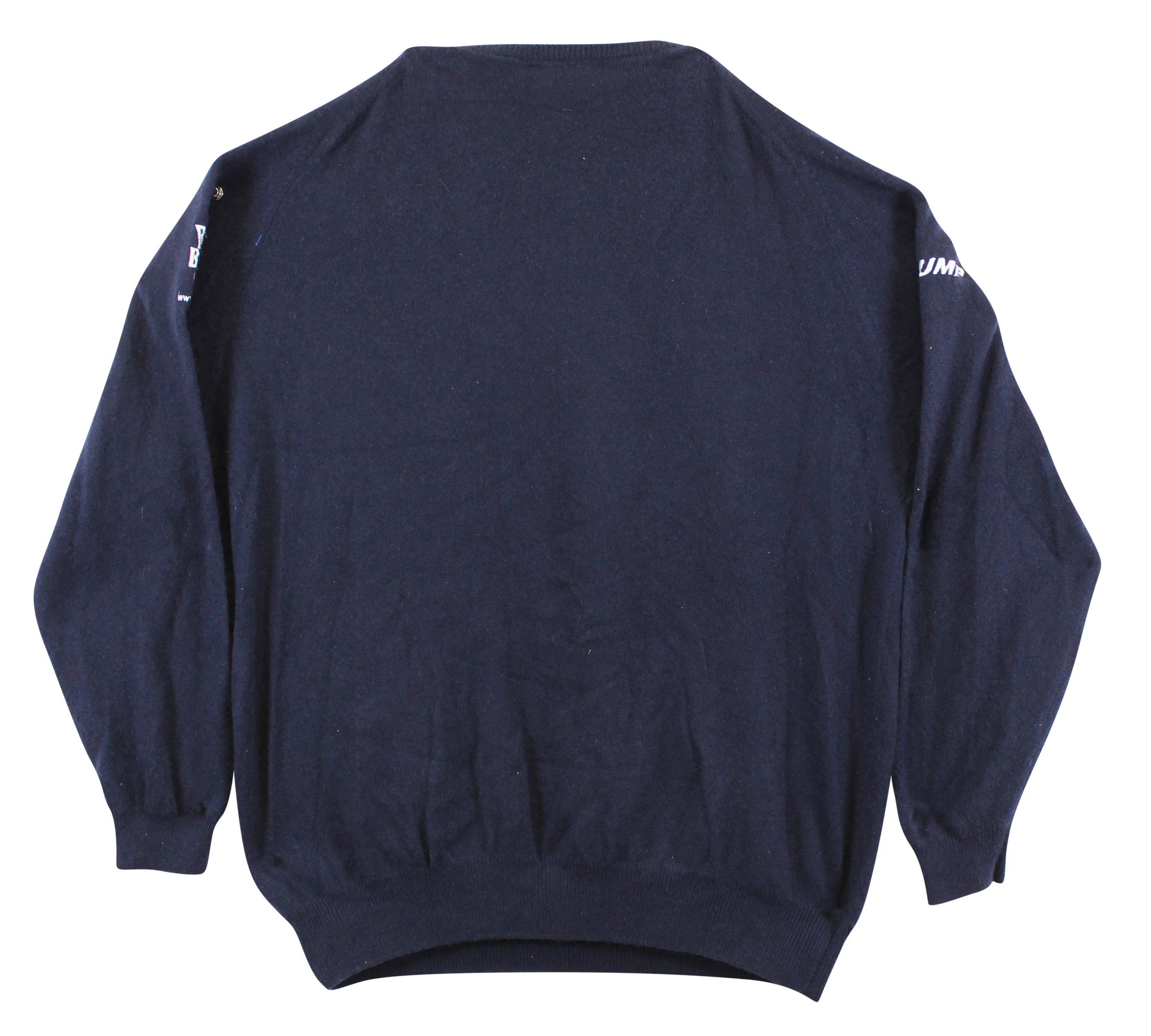John Daly Signed Match Worn Navy Johnstons of Elgin Cashmere Sweater BAS - Image 4