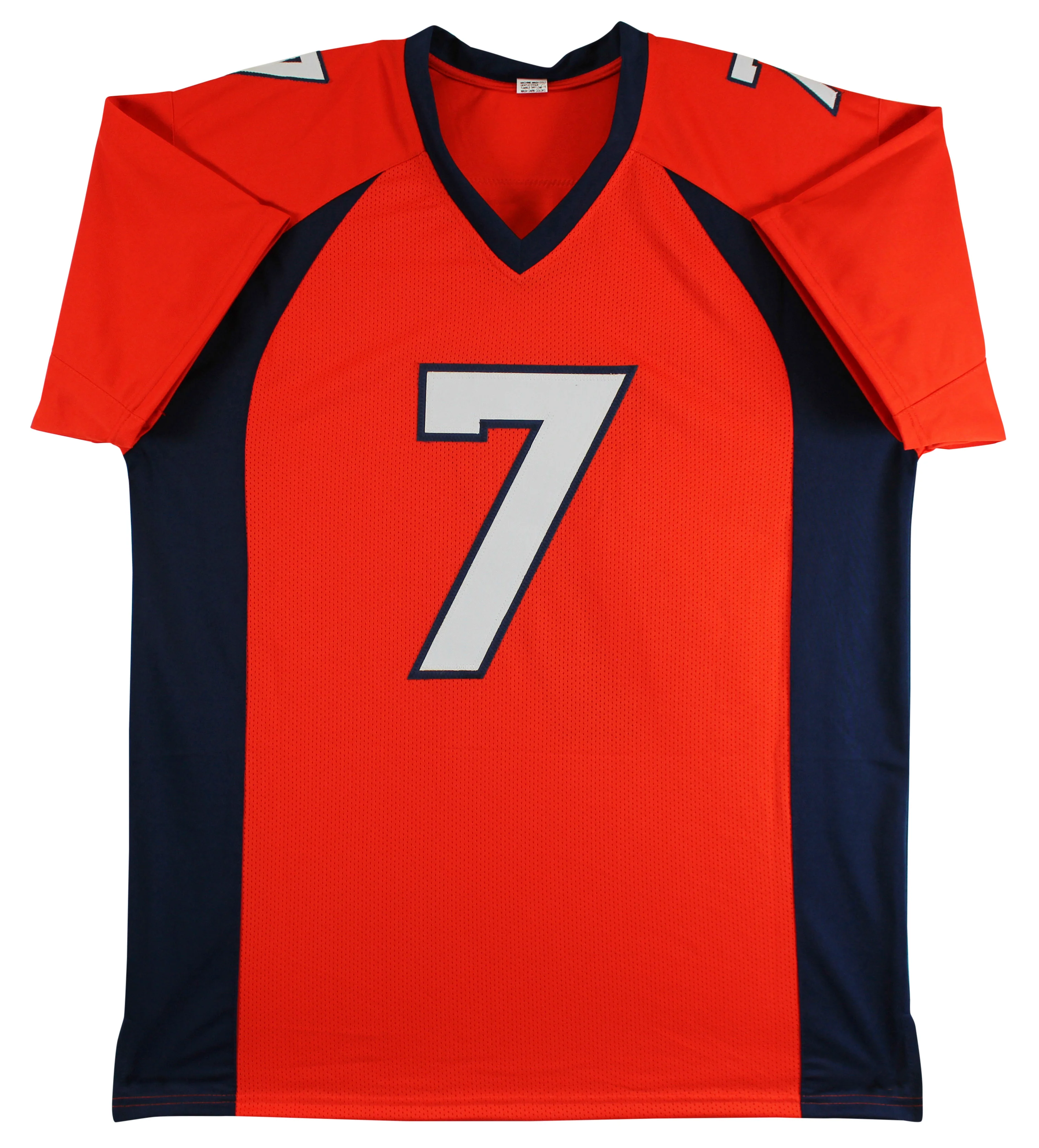 John Elway Authentic Signed Orange/Navy Pro Style Jersey BAS Witnessed - Image 4