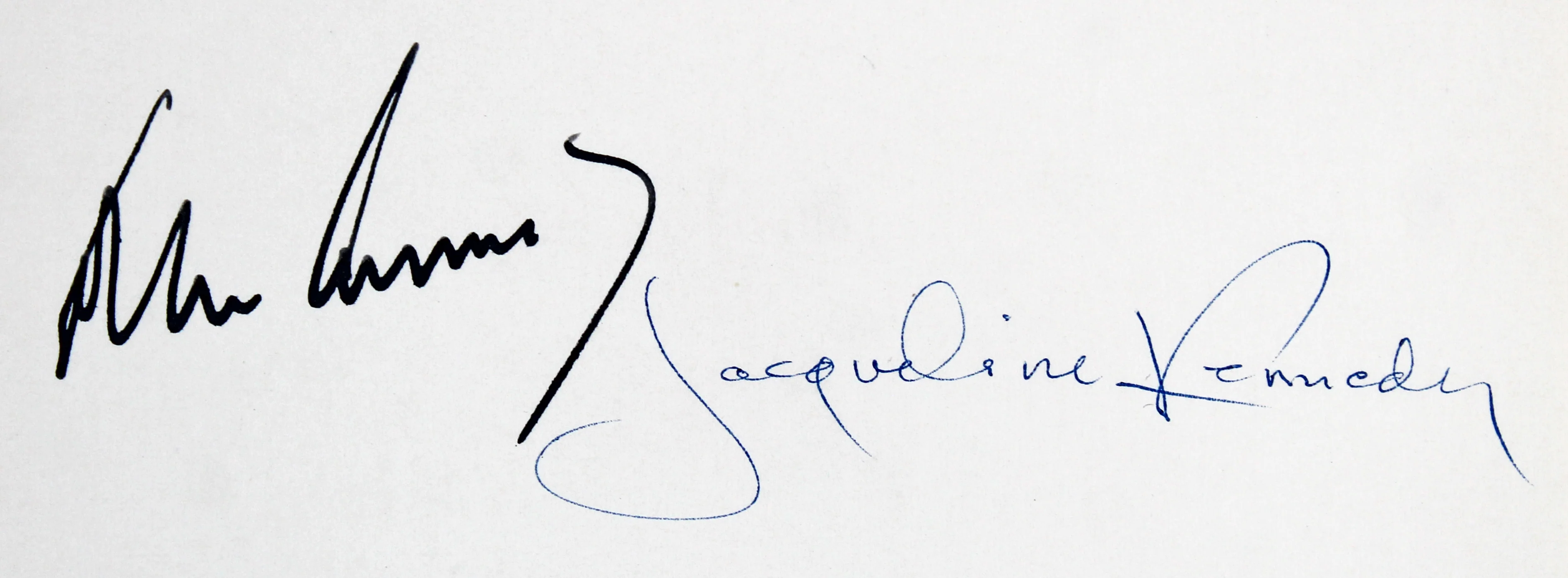 John F. Kennedy & Jaqueline Onassis Signed 1963 Unsent Christmas Card BAS LOA - Image 3