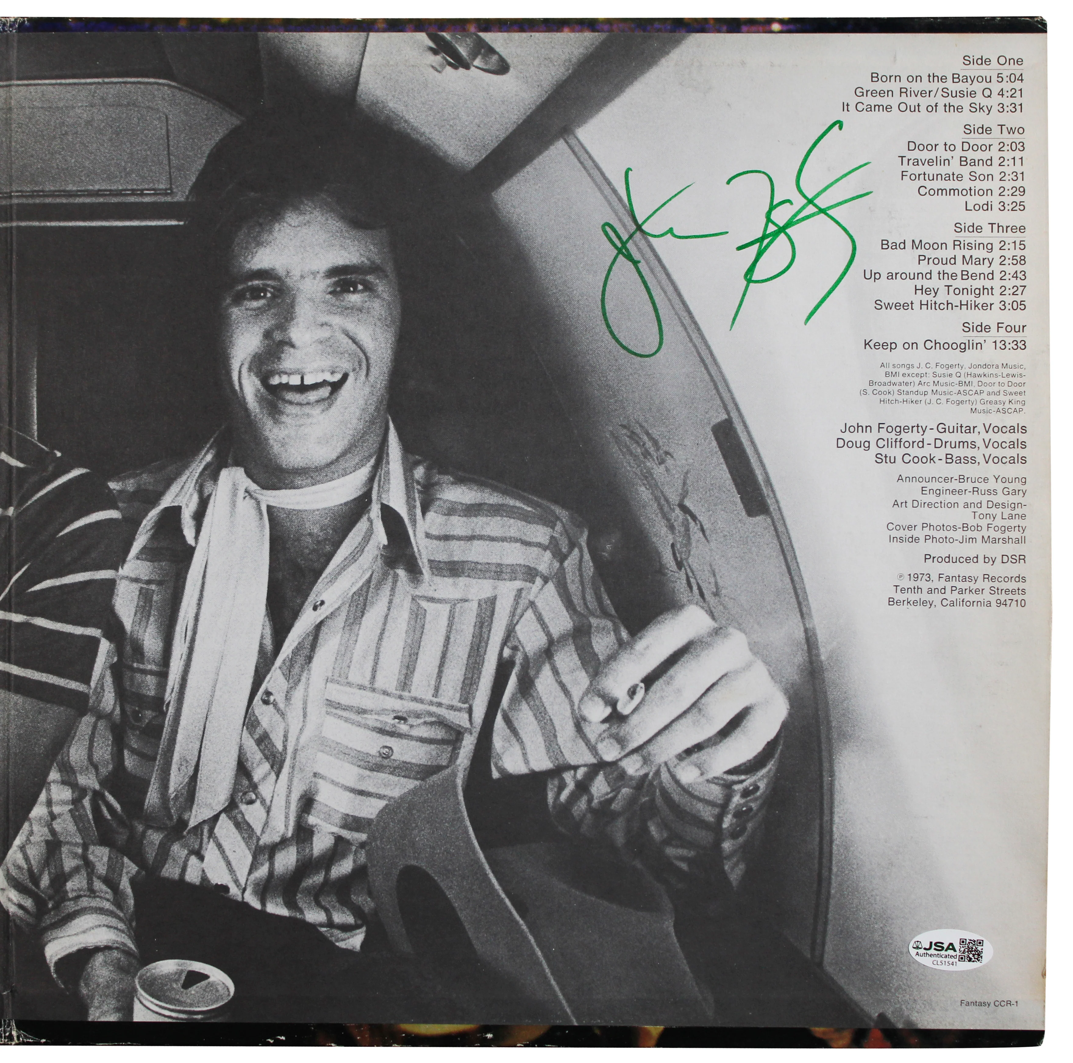 John Fogerty Creedence Clearwater Revival Signed Live in Europe Album JSA - Image 3