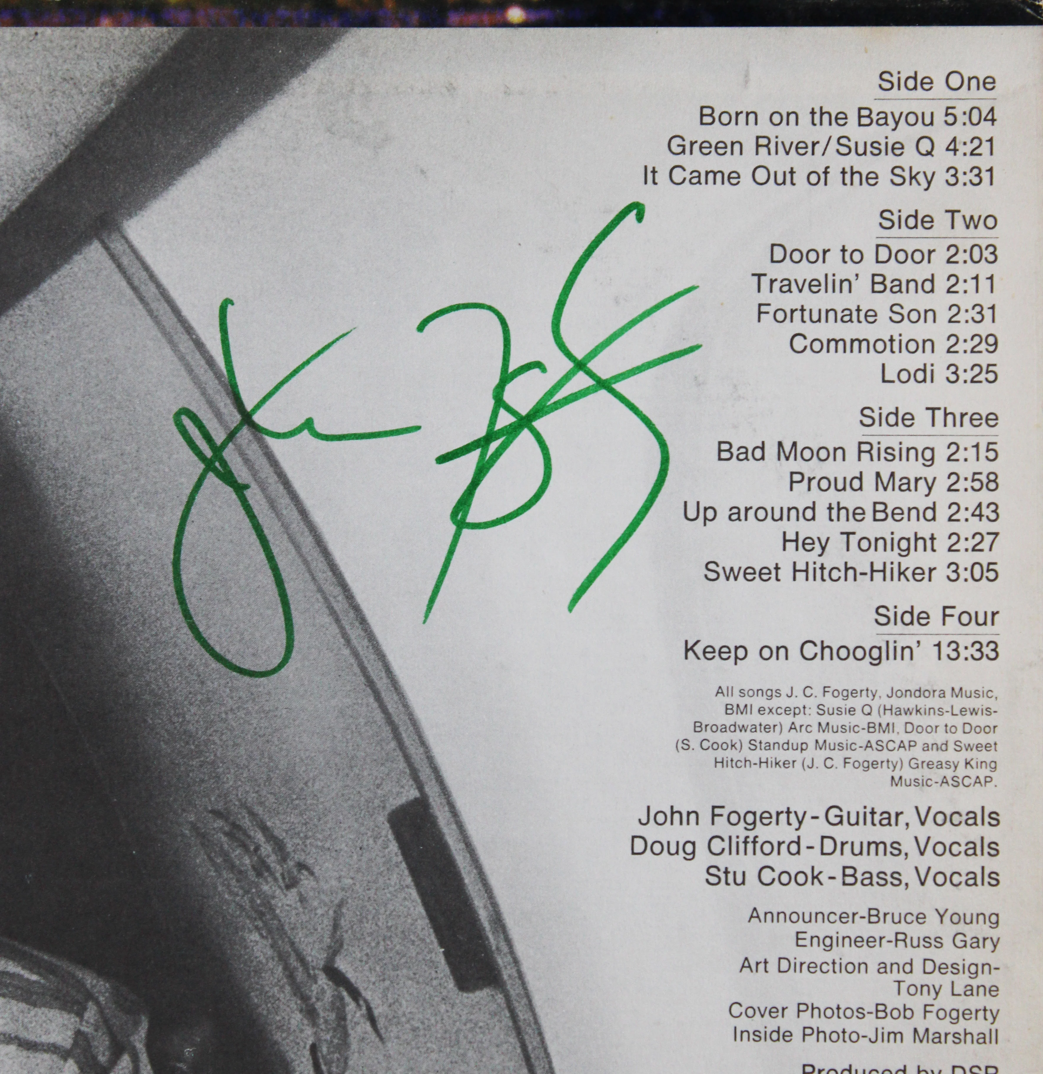 John Fogerty Creedence Clearwater Revival Signed Live in Europe Album JSA - Image 4