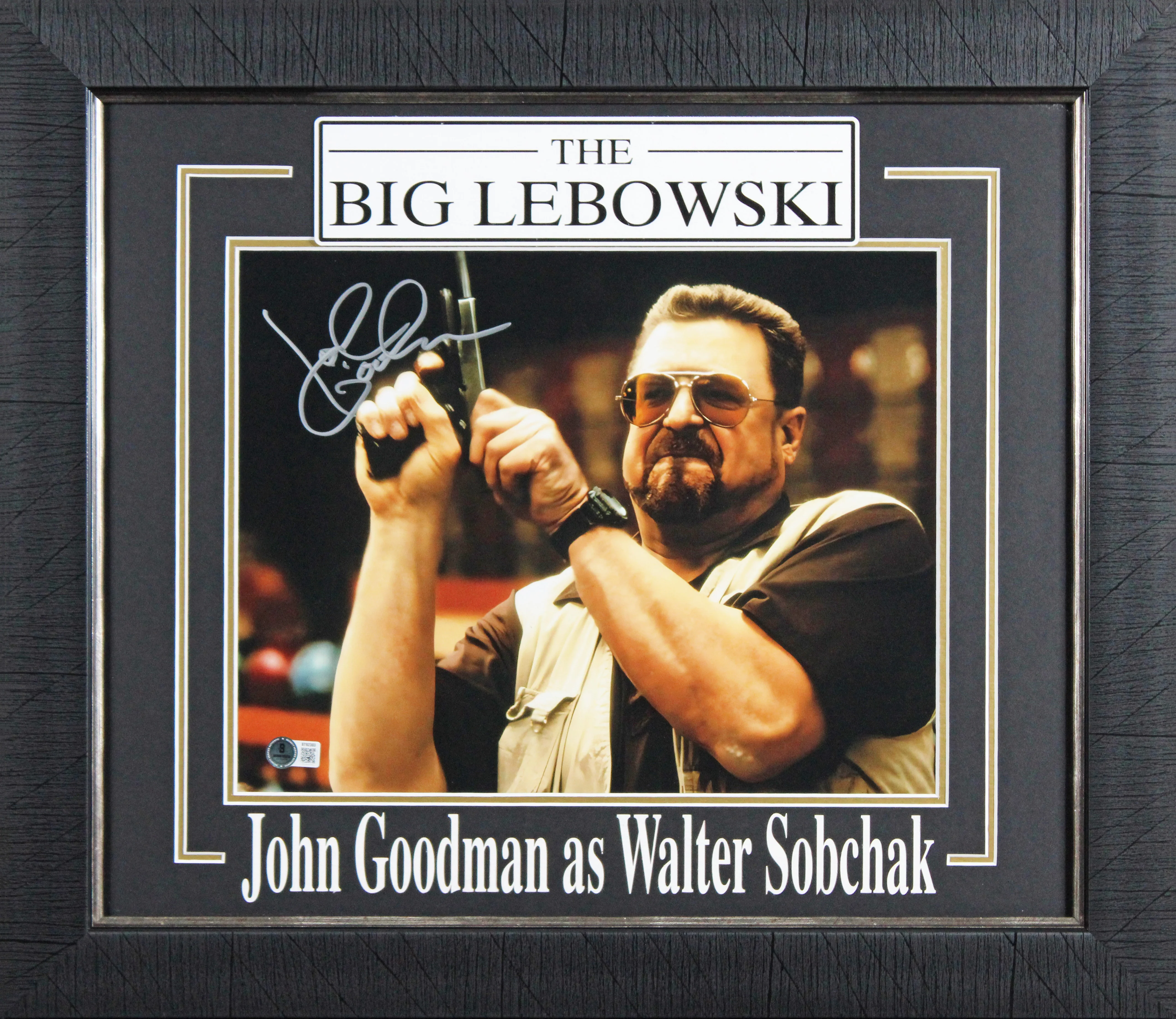 John Goodman The Big Lebowski Authentic Signed 11x14 Framed Horizontal Photo BAS - Image 2