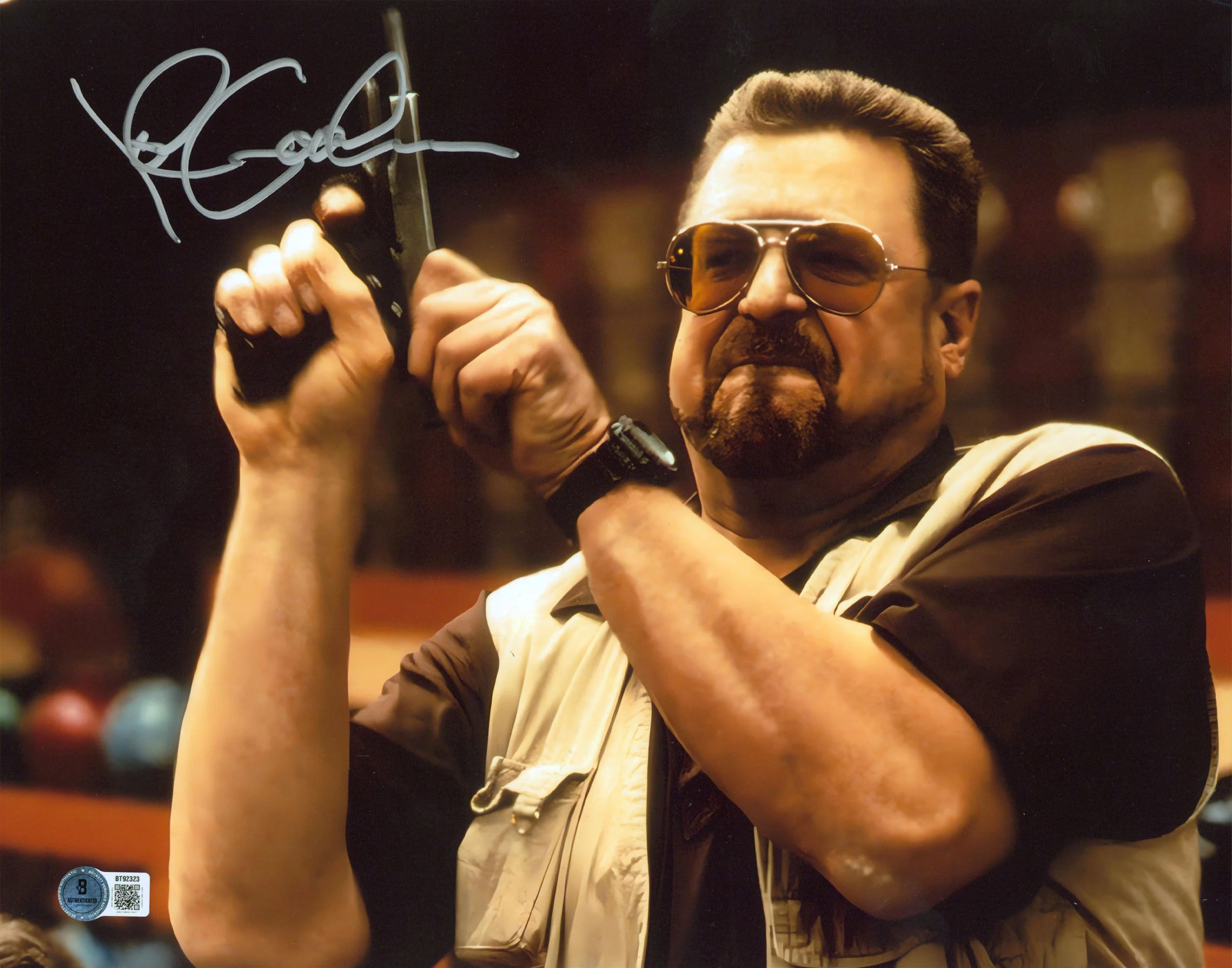 John Goodman The Big Lebowski Authentic Signed 11x14 Horizontal Photo BAS - Image 2