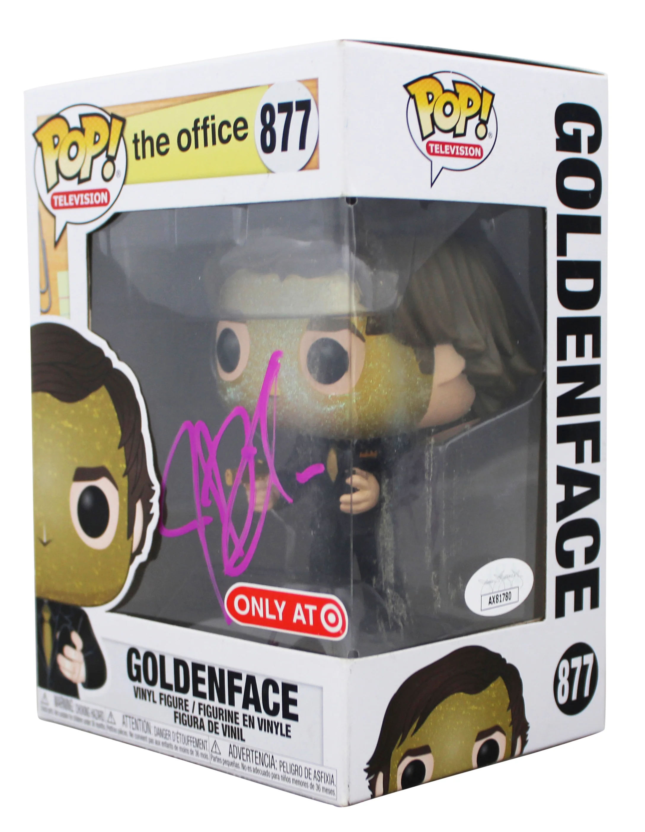 John Krasinski The Office Signed Goldenface Funko Pop Vinyl Figure JSA #AX81780 - Image 3