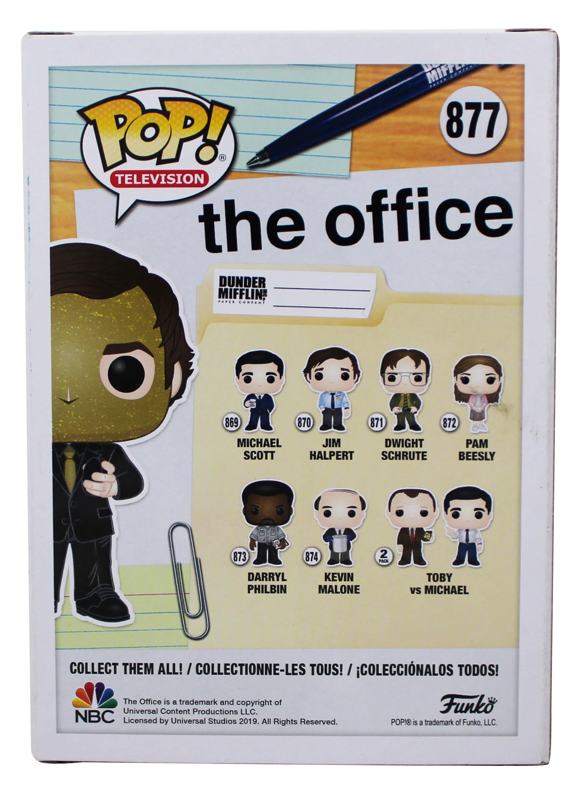 John Krasinski The Office Signed Goldenface Funko Pop Vinyl Figure JSA #AX81780 - Image 5