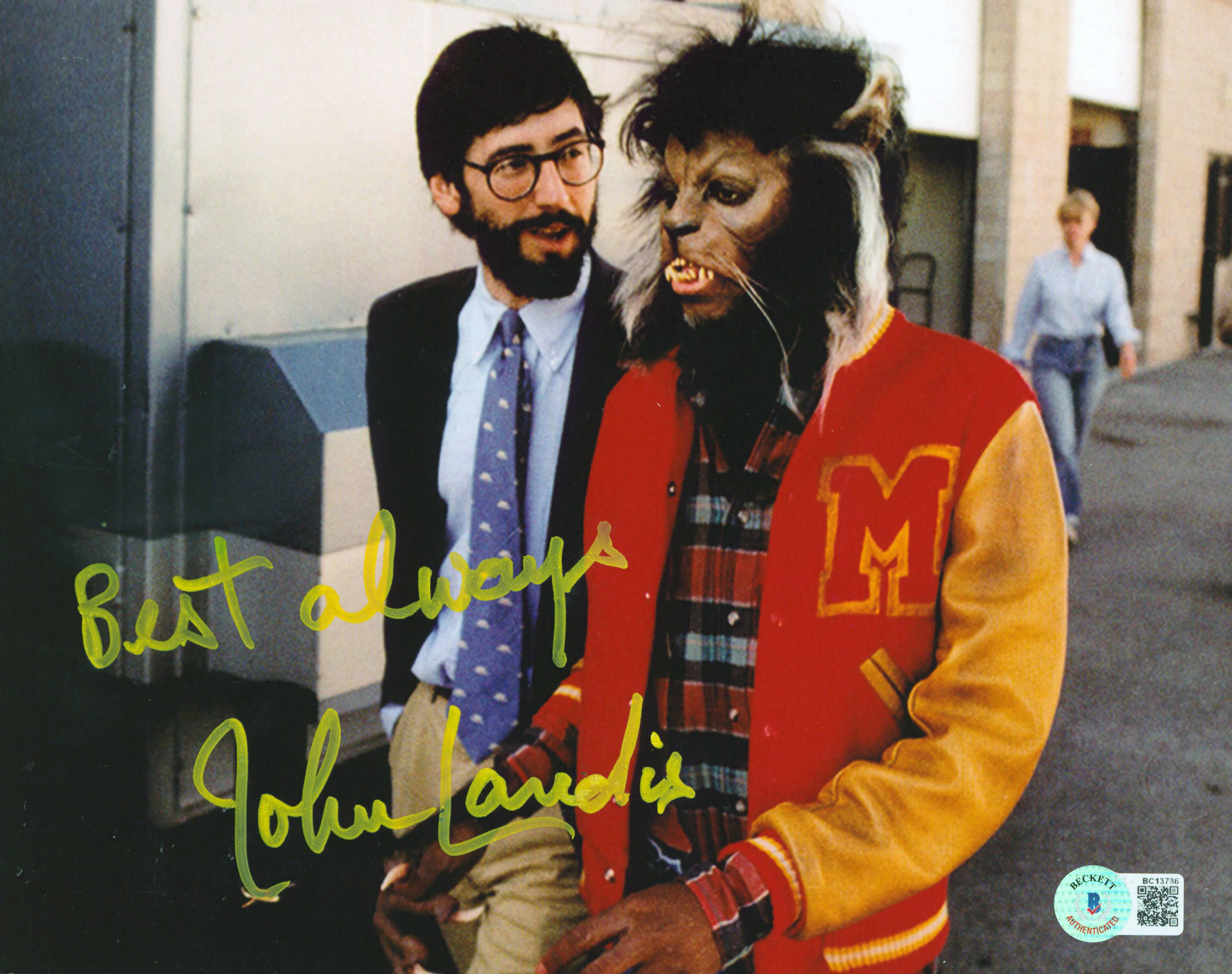 John Landis Thriller "Best Always" Authentic Signed 8x10 Photo BAS #BC13736 - Image 2