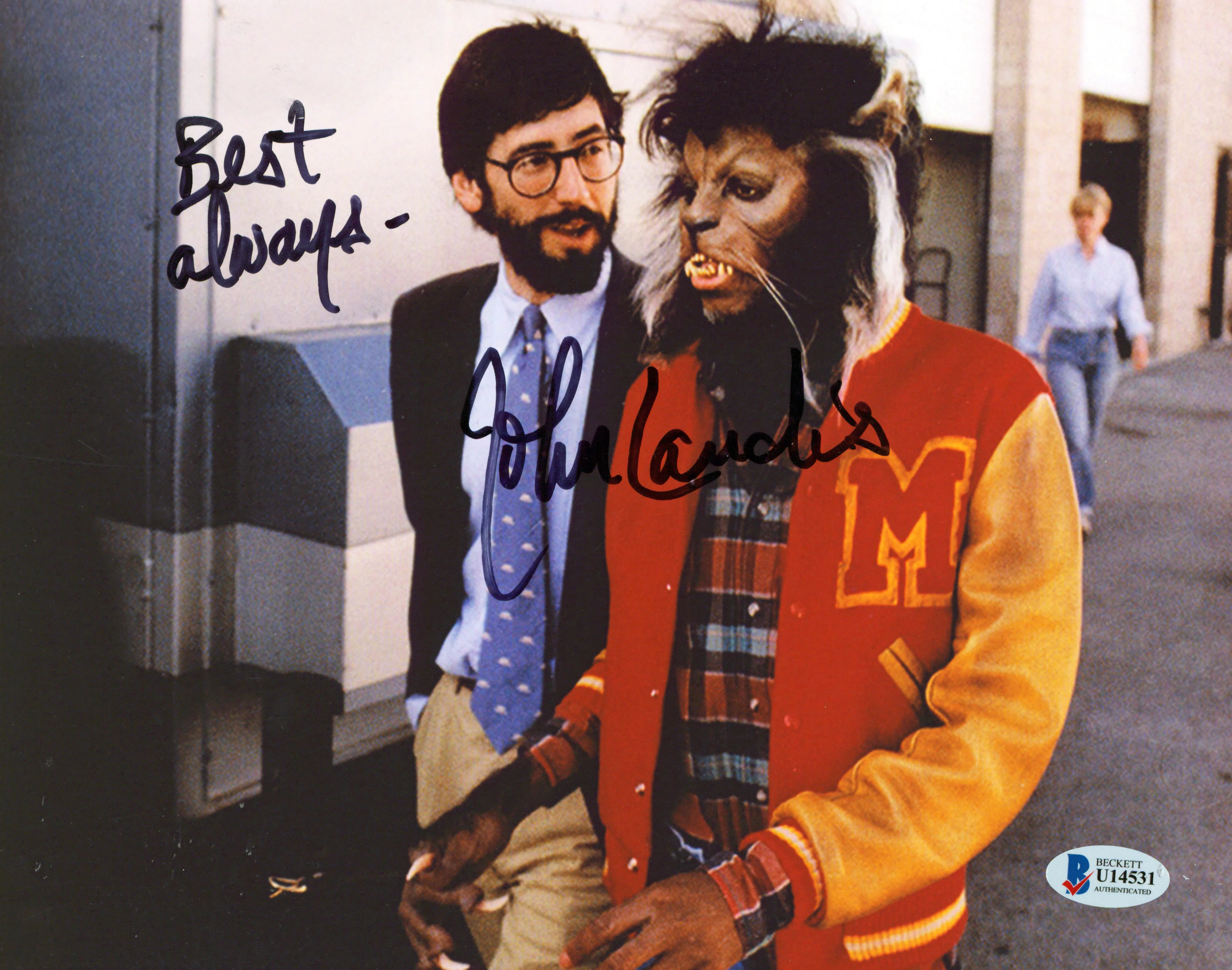 John Landis Thriller "Best Always" Authentic Signed 8x10 Photo BAS #U14531 - Image 2