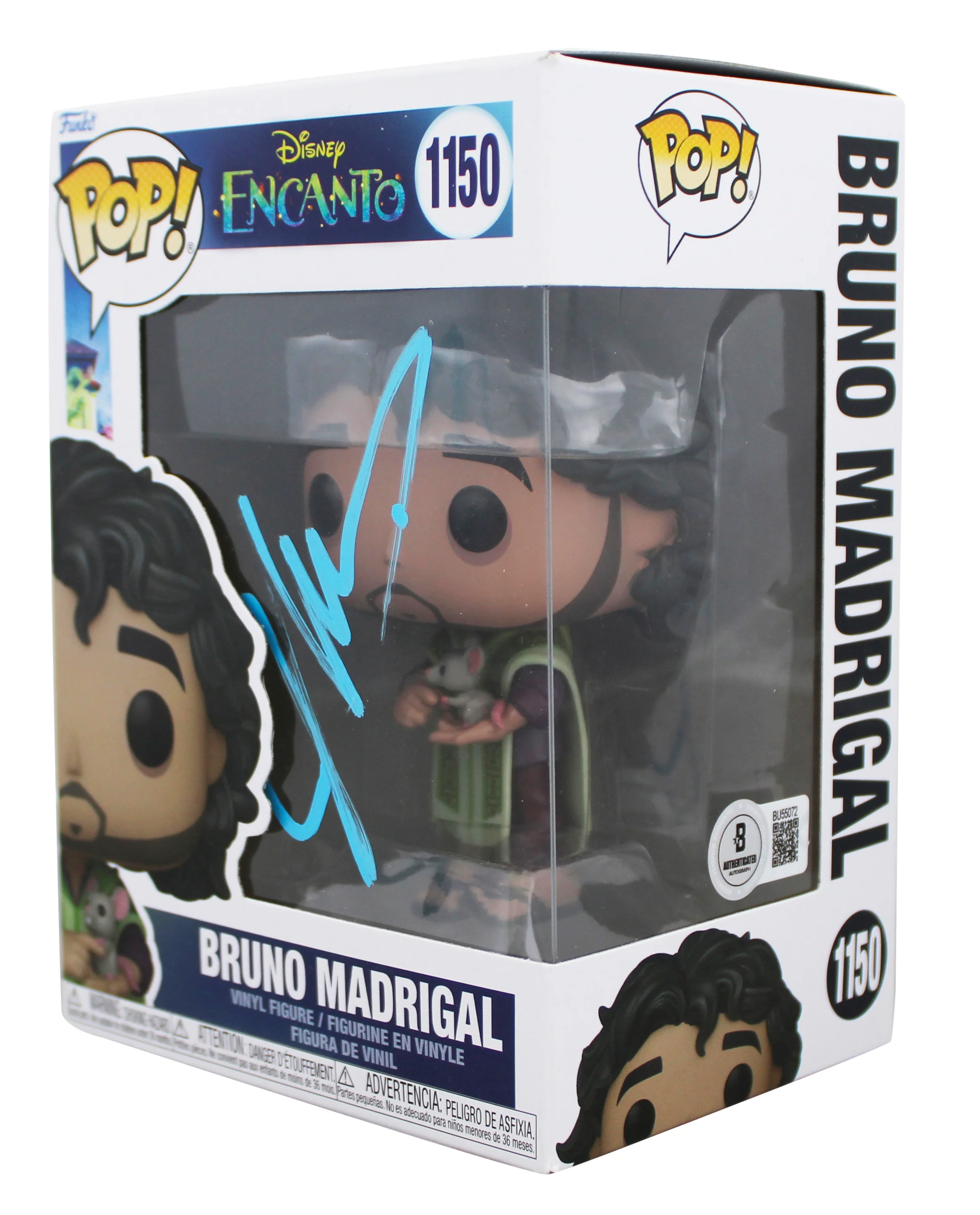 John Leguizamo Encanto Signed Bruno Madrigal #1150 Funko Pop Vinyl Figure BAS - Image 3