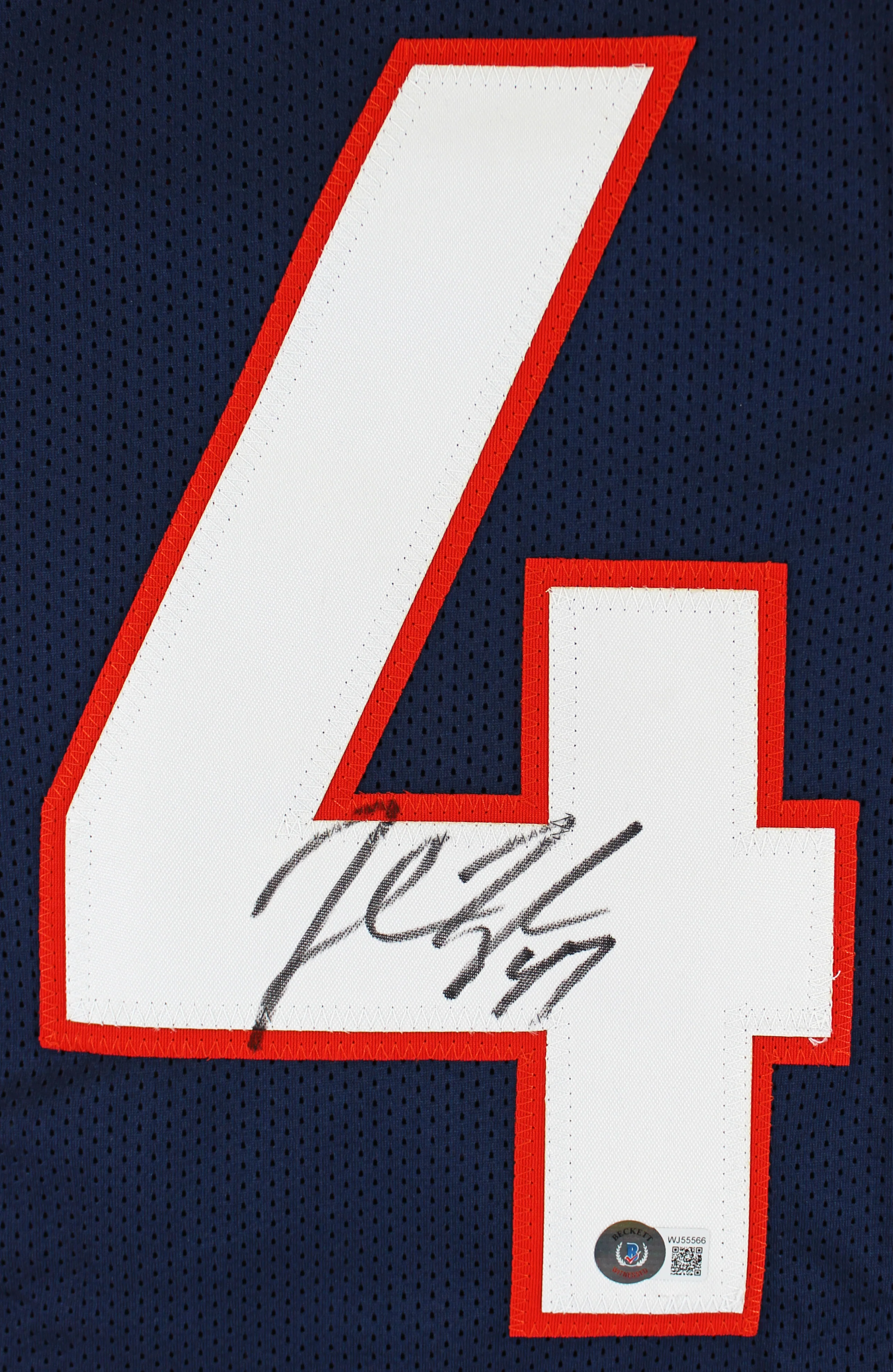 John Lynch Authentic Signed Navy Blue Pro Style Jersey Autographed BAS Witnessed - Image 3