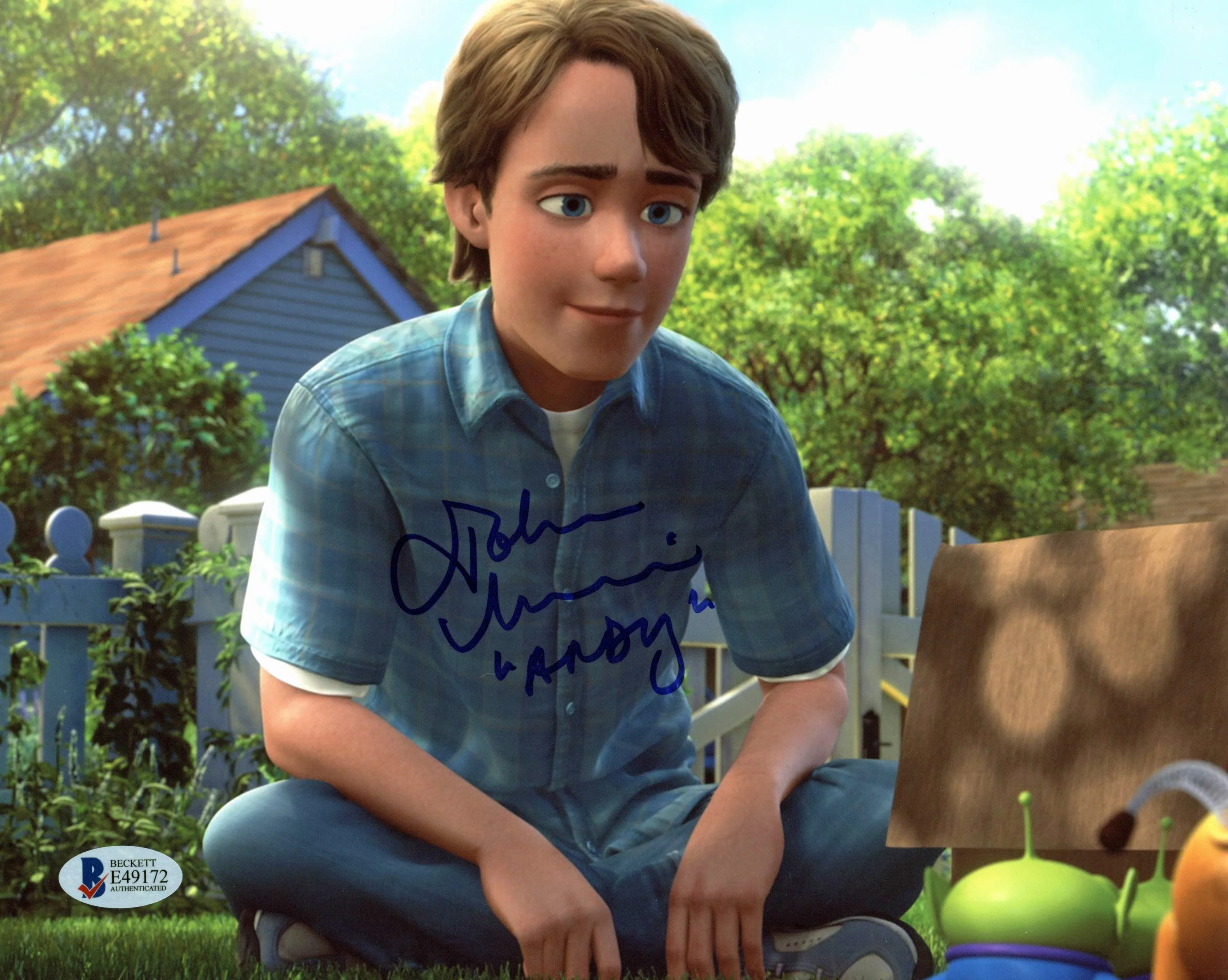 John Morris Toy Story "Andy" Authentic Signed 8x10 Photo Autographed BAS #E49172 - Image 2