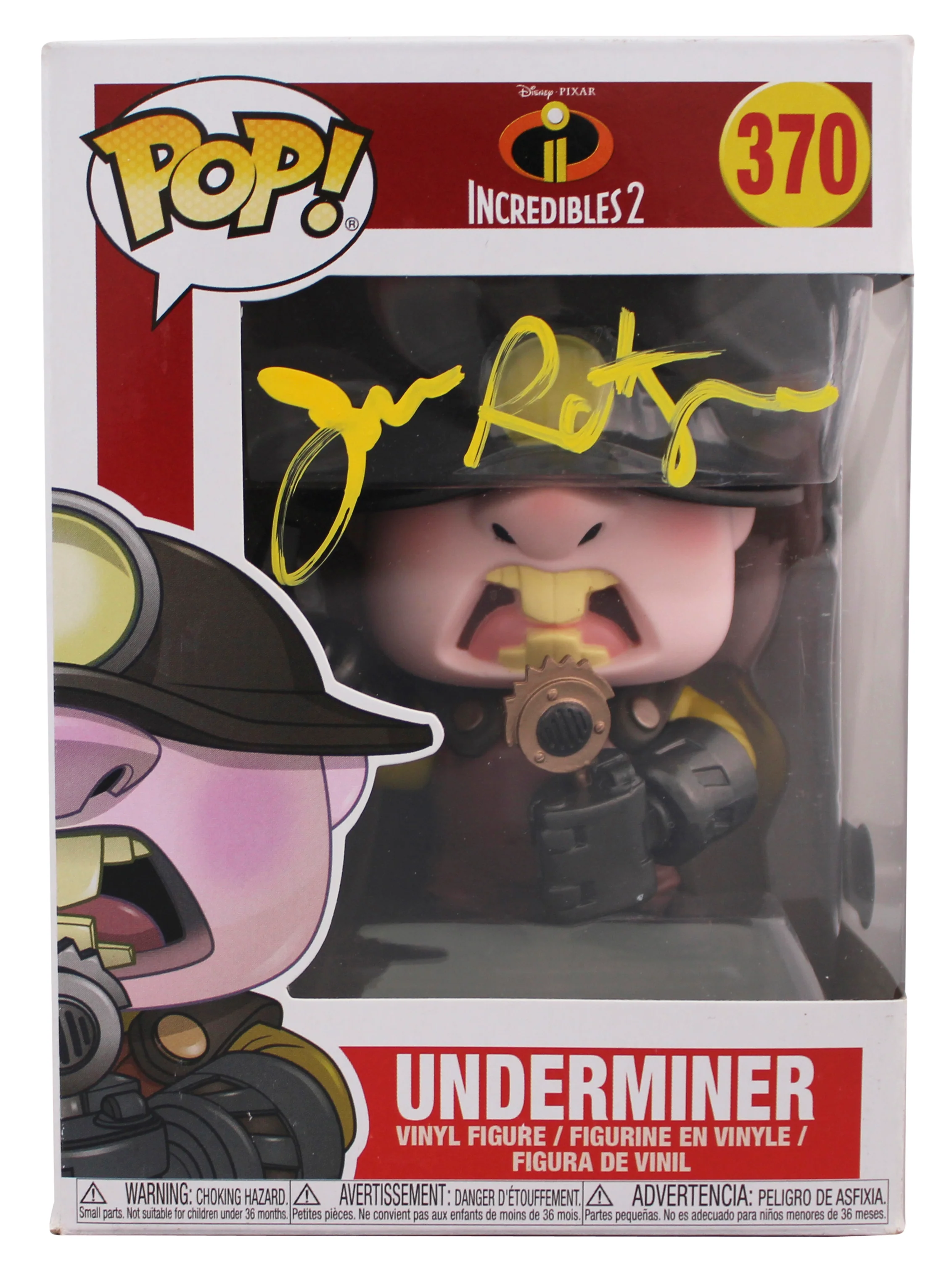 John Ratzenberger Incredibles 2 Signed #370 Funko Pop Vinyl Figure BAS #BR84236 - Image 2