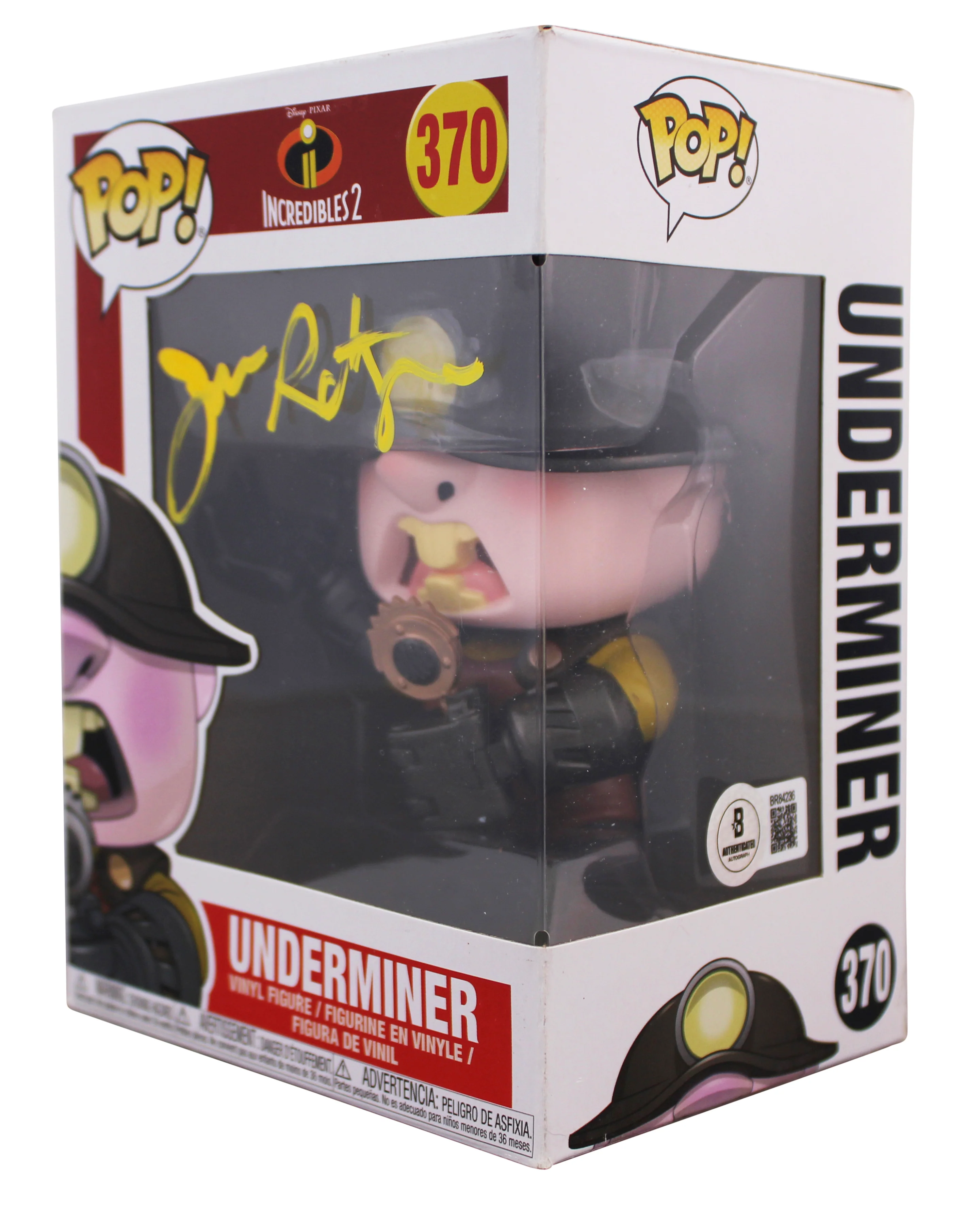 John Ratzenberger Incredibles 2 Signed #370 Funko Pop Vinyl Figure BAS #BR84236 - Image 3