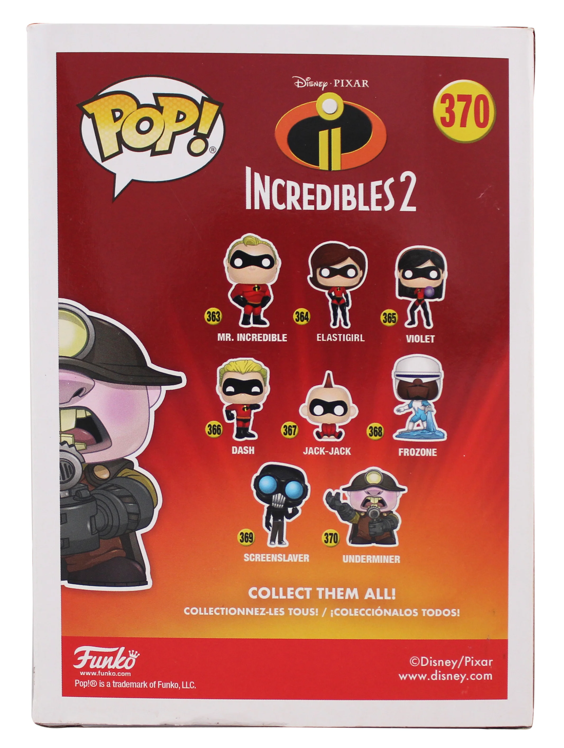 John Ratzenberger Incredibles 2 Signed #370 Funko Pop Vinyl Figure BAS #BR84236 - Image 5