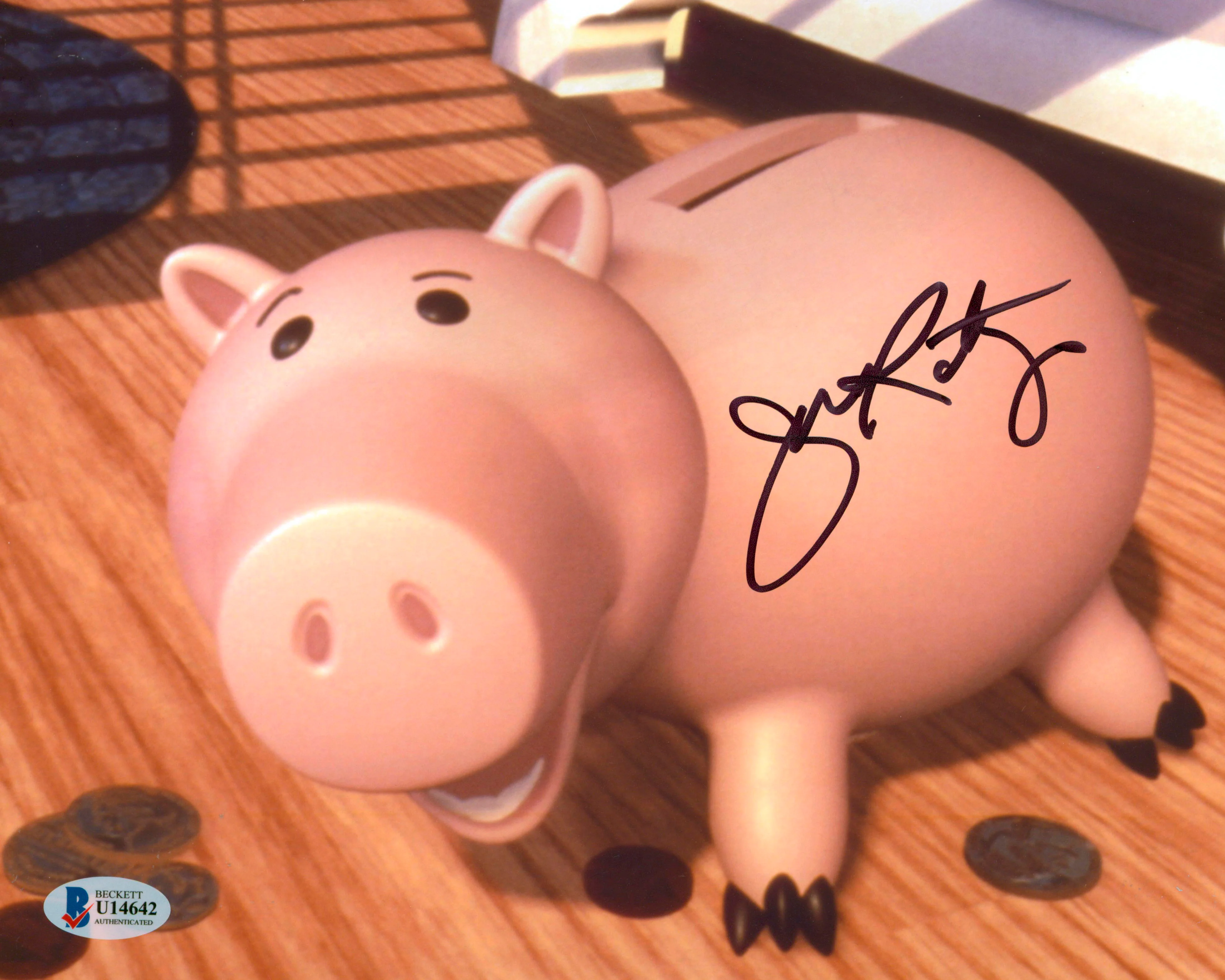 John Ratzenberger Toy Story Authentic Signed 8x10 Photo Autographed BAS #U14642 - Image 2