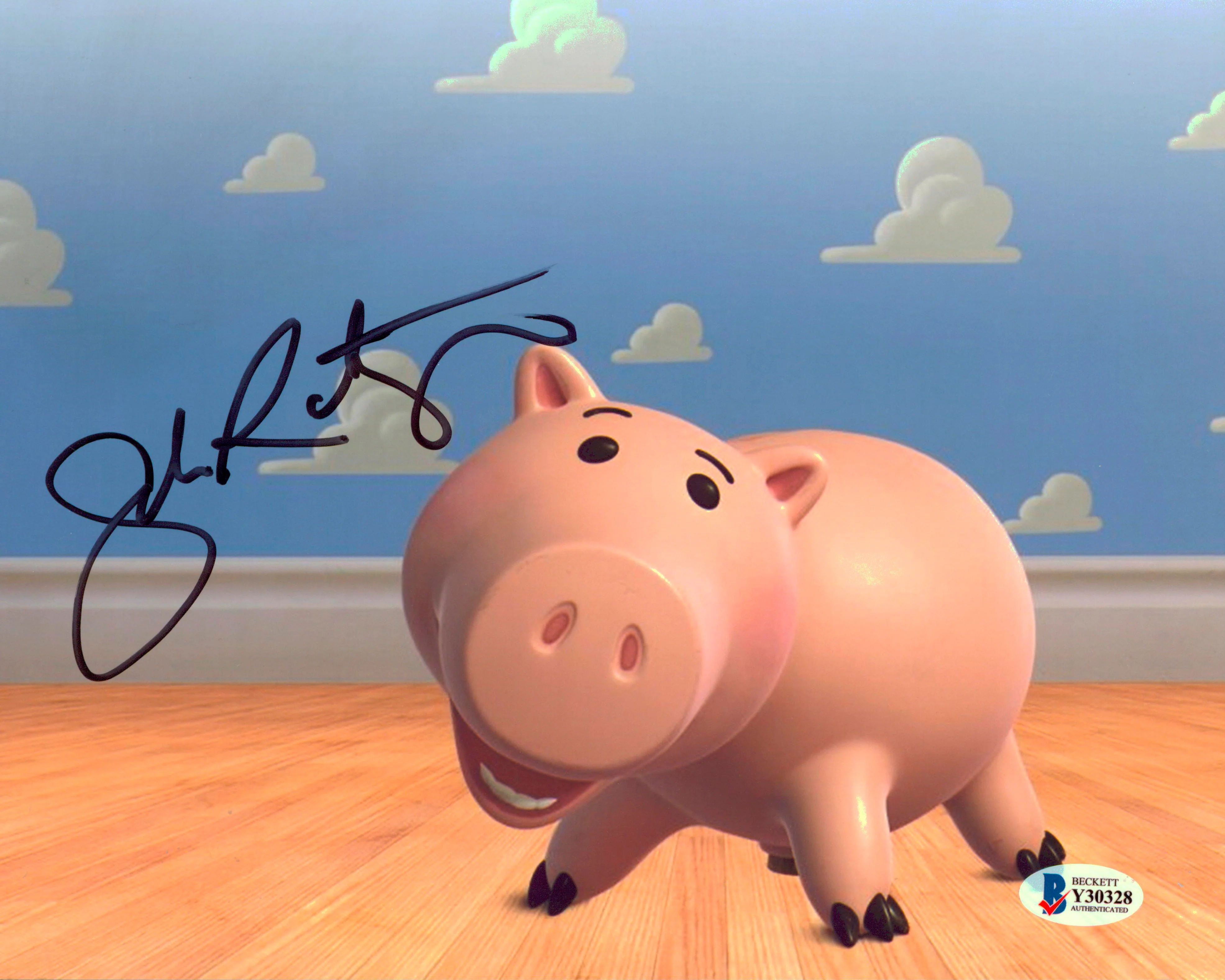 John Ratzenberger Toy Story Authentic Signed 8x10 Photo Autographed BAS #Y30328 - Image 2