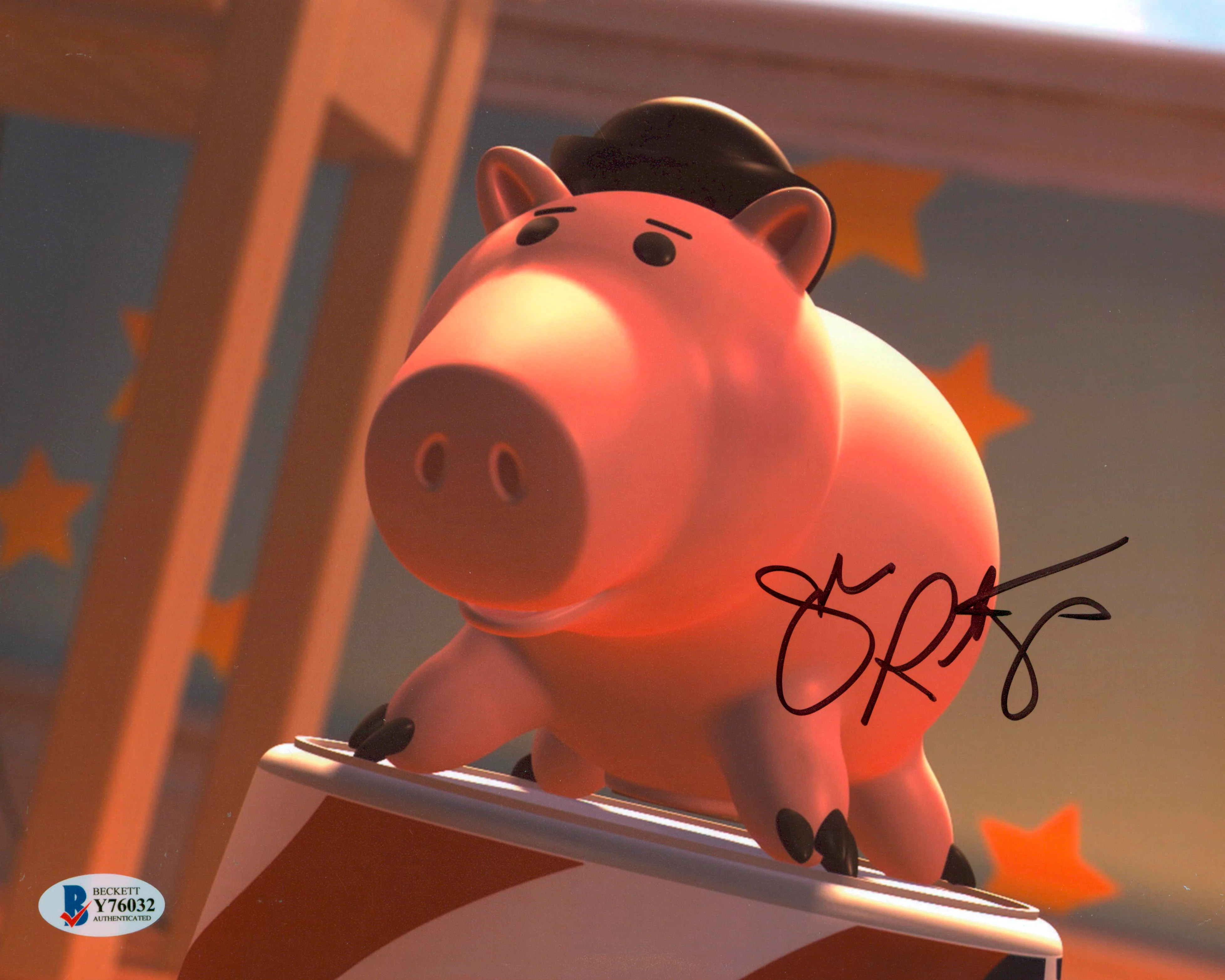 John Ratzenberger Toy Story Authentic Signed 8x10 Photo Autographed BAS #Y76032 - Image 2