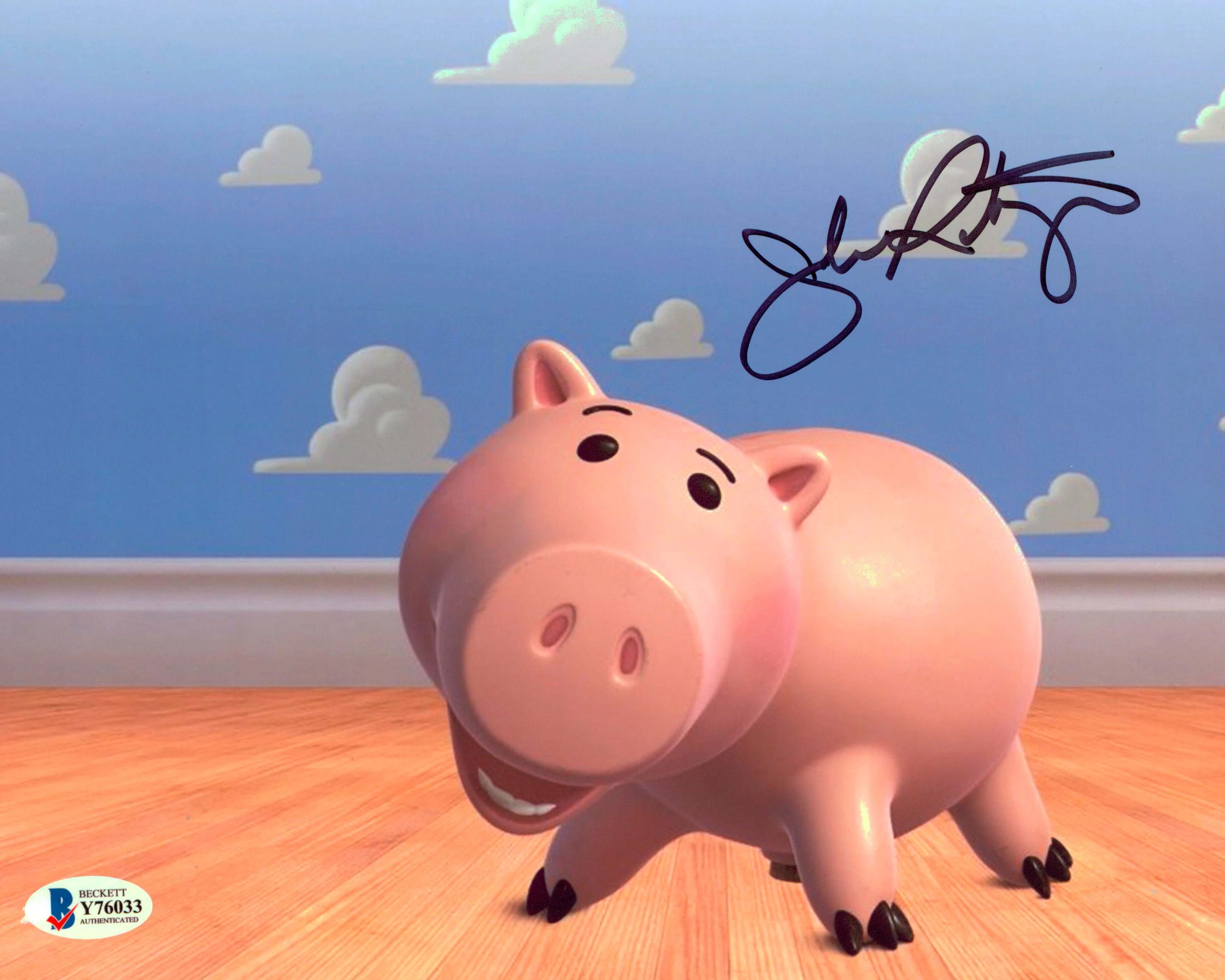 John Ratzenberger Toy Story Authentic Signed 8x10 Photo Autographed BAS #Y76033 - Image 2