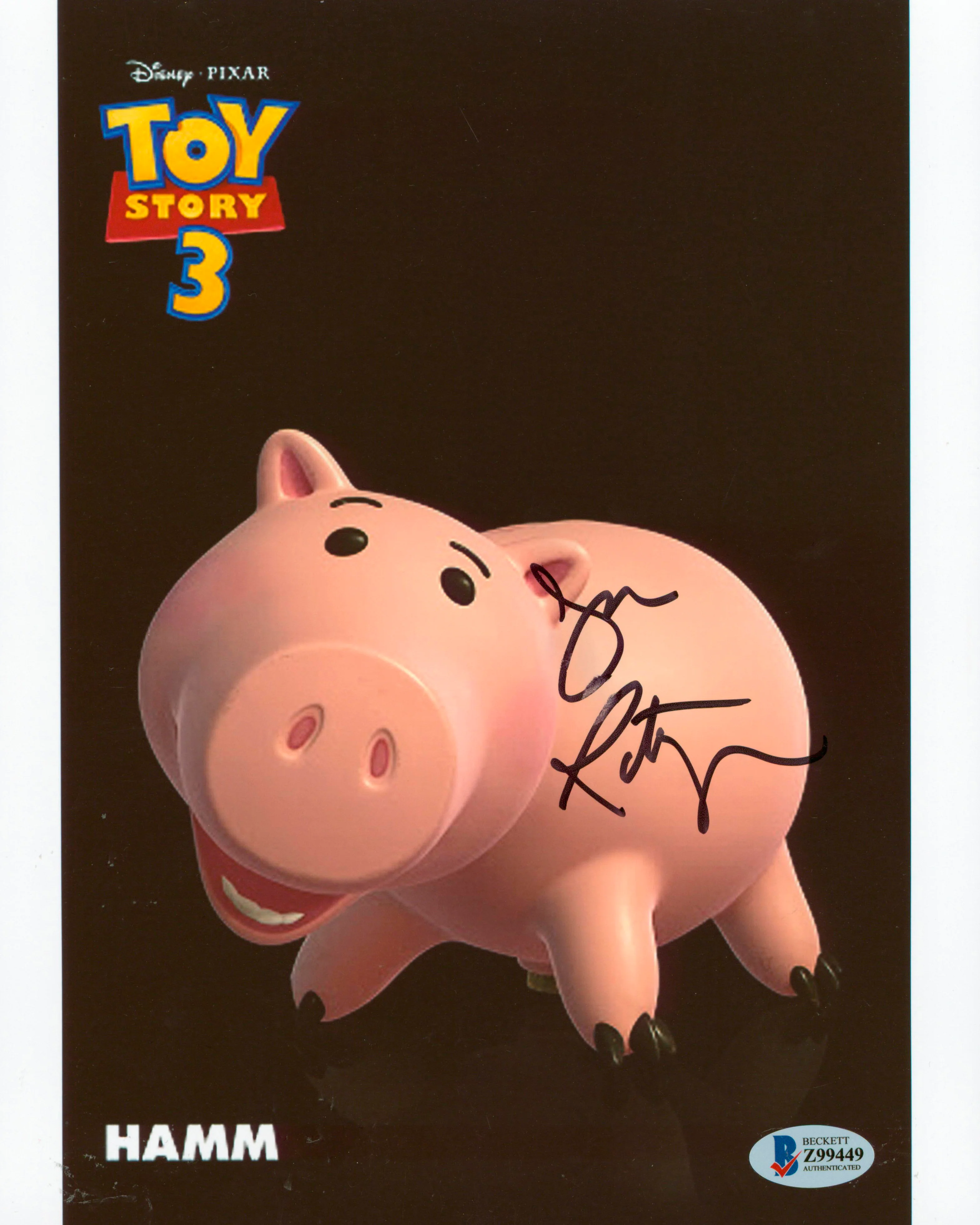 John Ratzenberger Toy Story Authentic Signed 8x10 Photo Autographed BAS #Z99449 - Image 2
