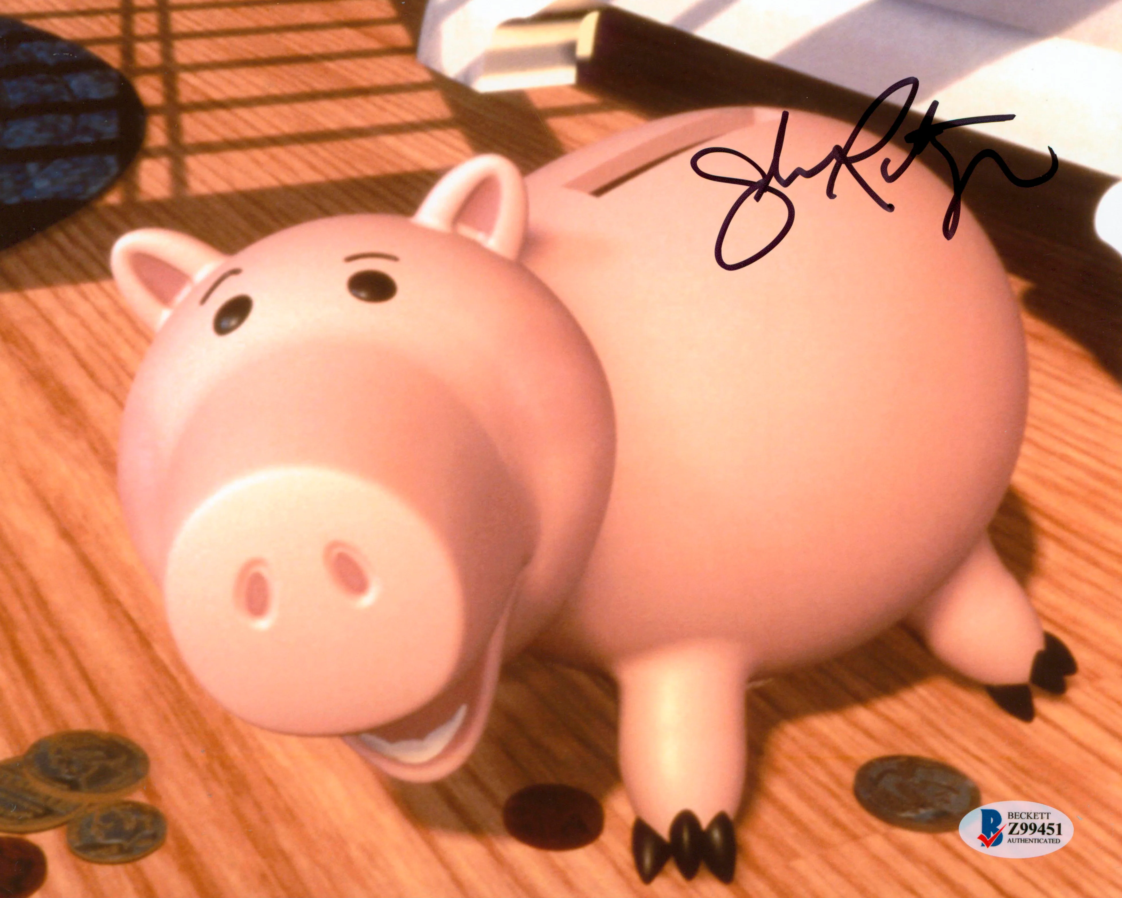 John Ratzenberger Toy Story Authentic Signed 8x10 Photo Autographed BAS #Z99451 - Image 2