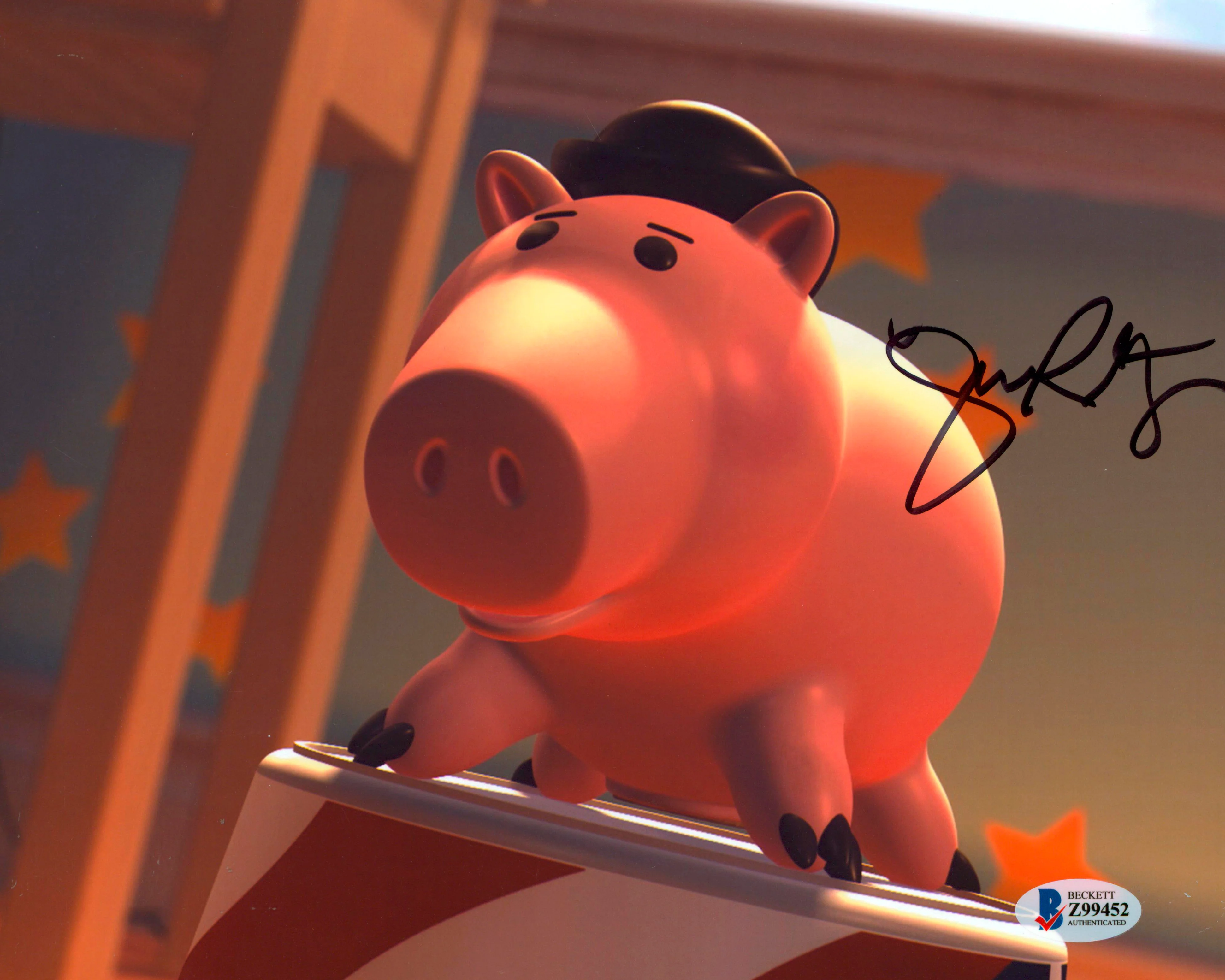 John Ratzenberger Toy Story Authentic Signed 8x10 Photo Autographed BAS #Z99452 - Image 2